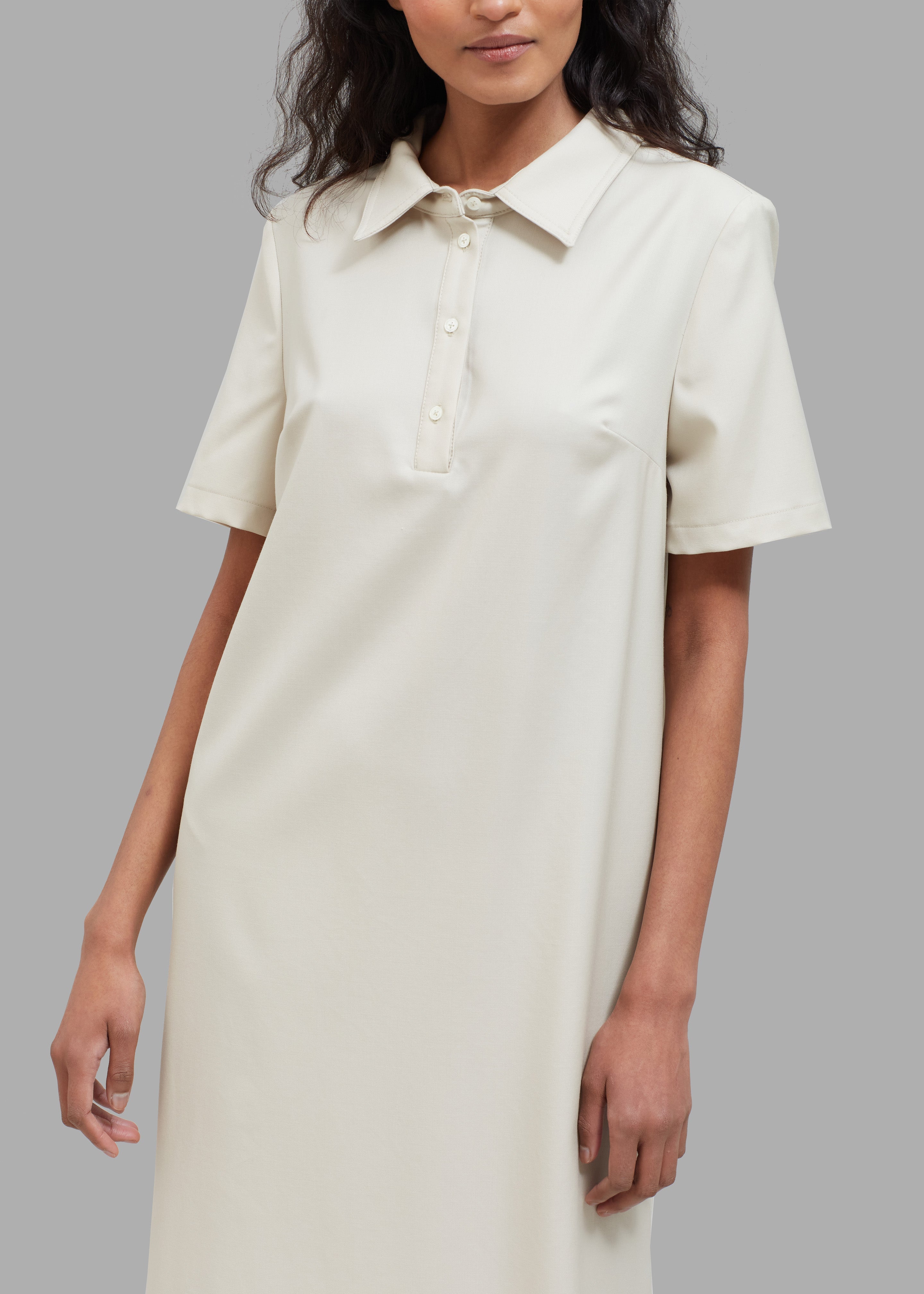 Loulou Studio Bira Polo Shirt Dress - Beige - 5