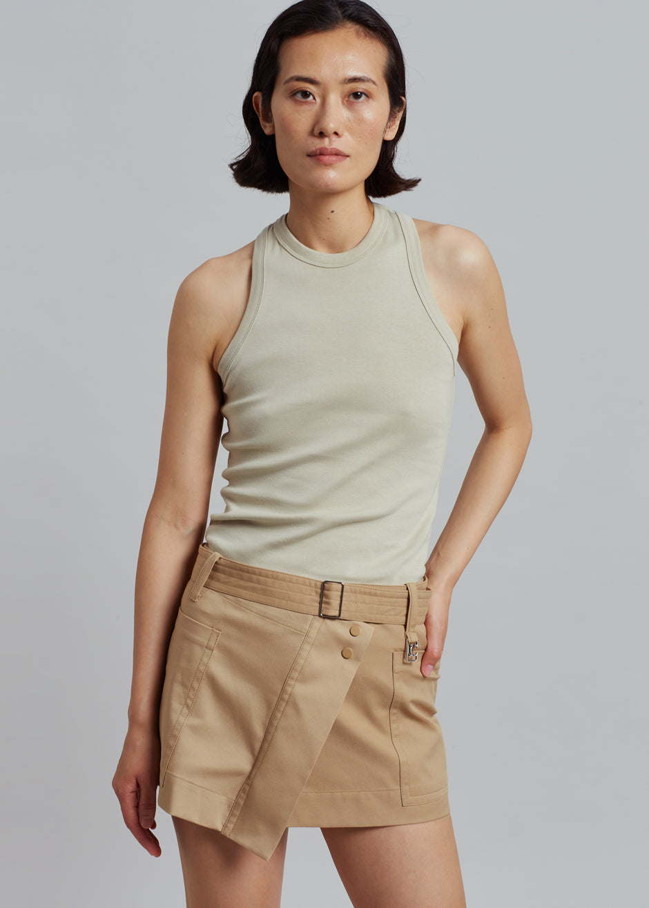 Low Classic Pocket Mini Skirt - Beige - 11