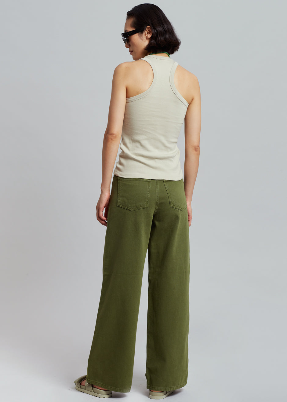 Low Classic Classic Rib Sleeveless Top - Beige - 5