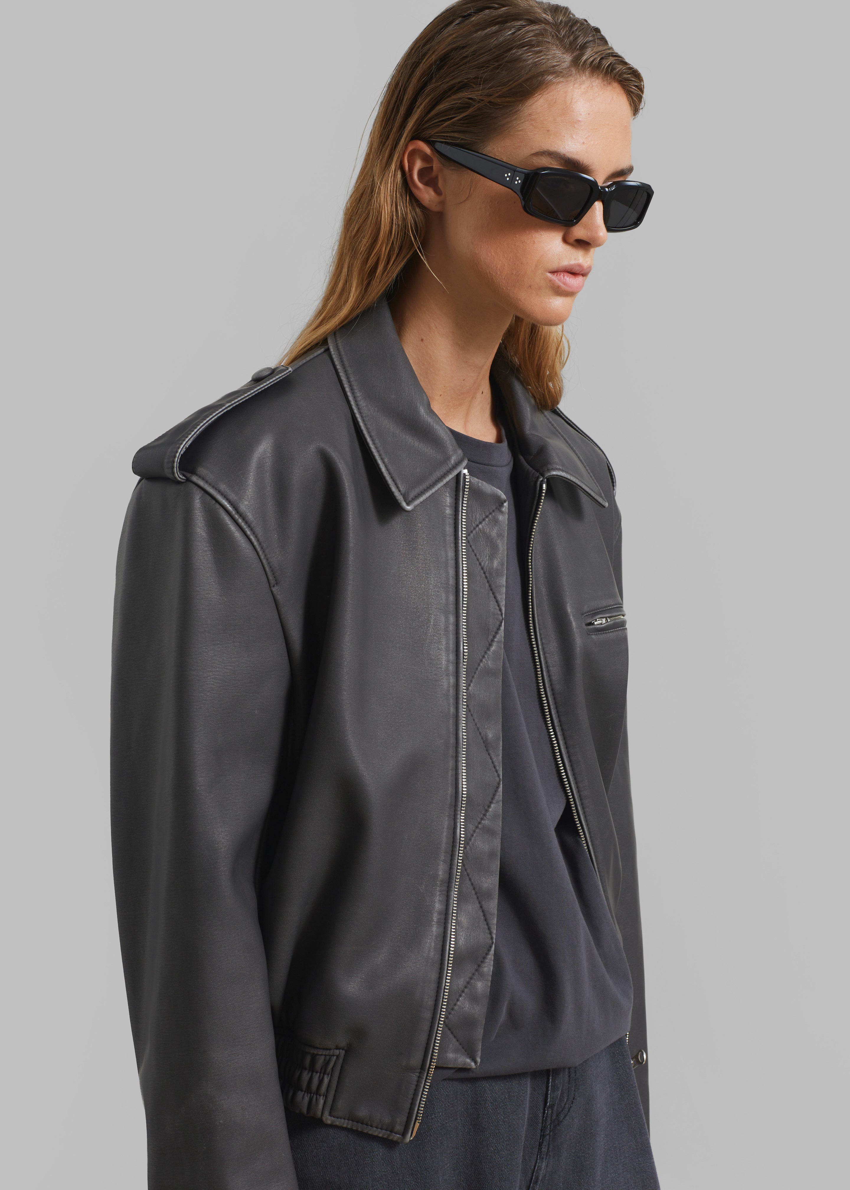 Malvina Bomber - Grey - 3