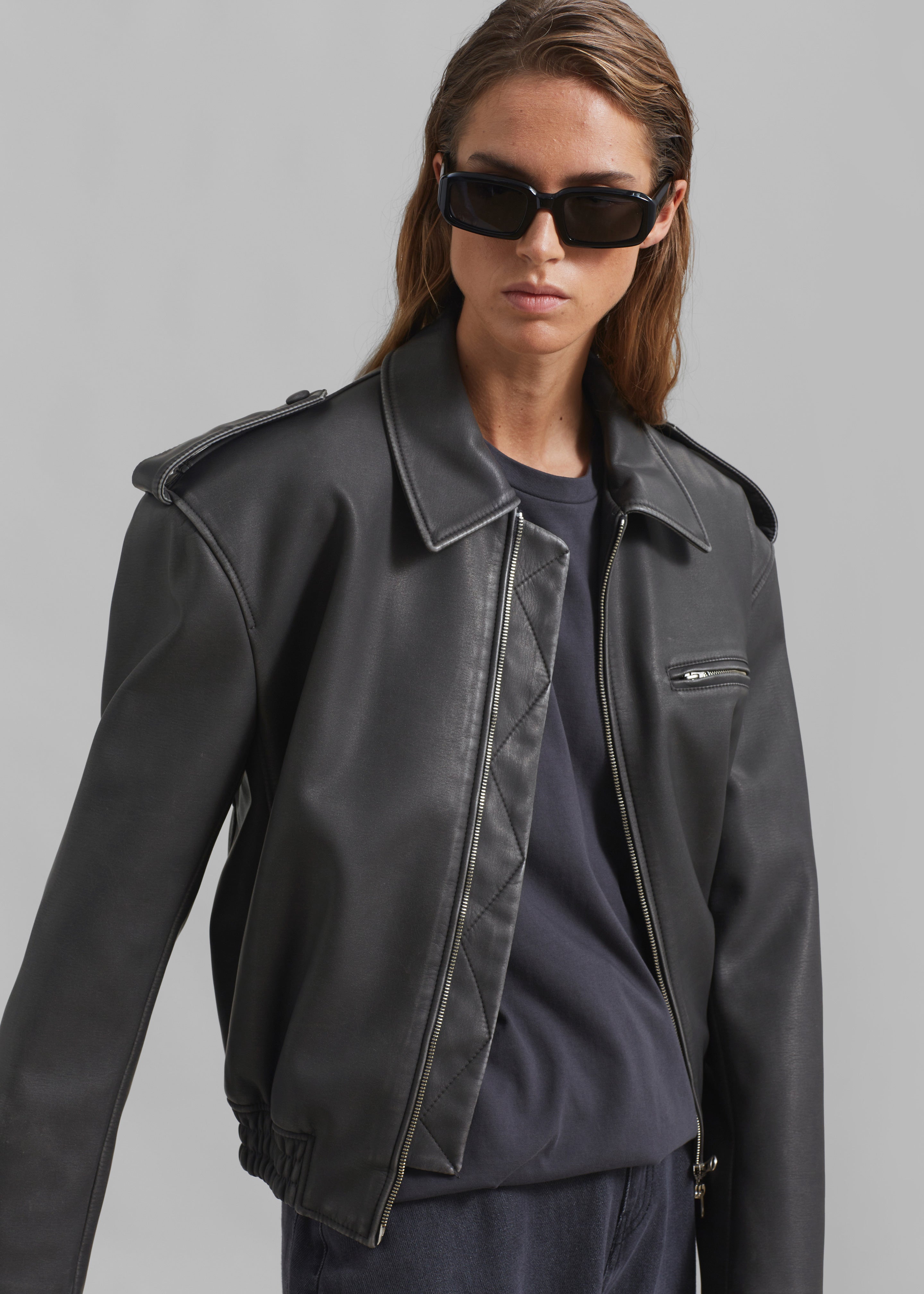 Malvina Bomber - Grey - 1