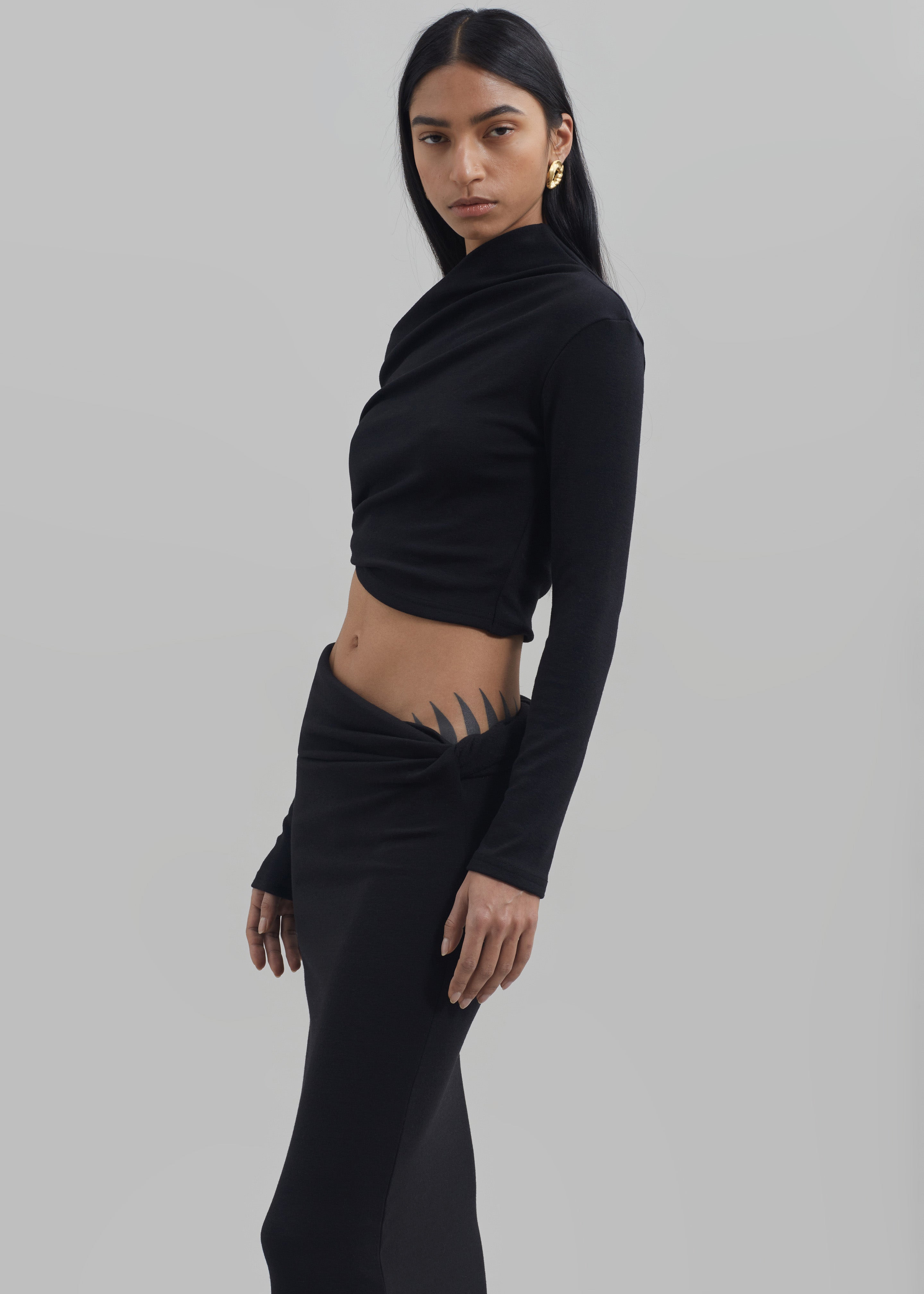 Margot Asymmetric Top - Black - 8