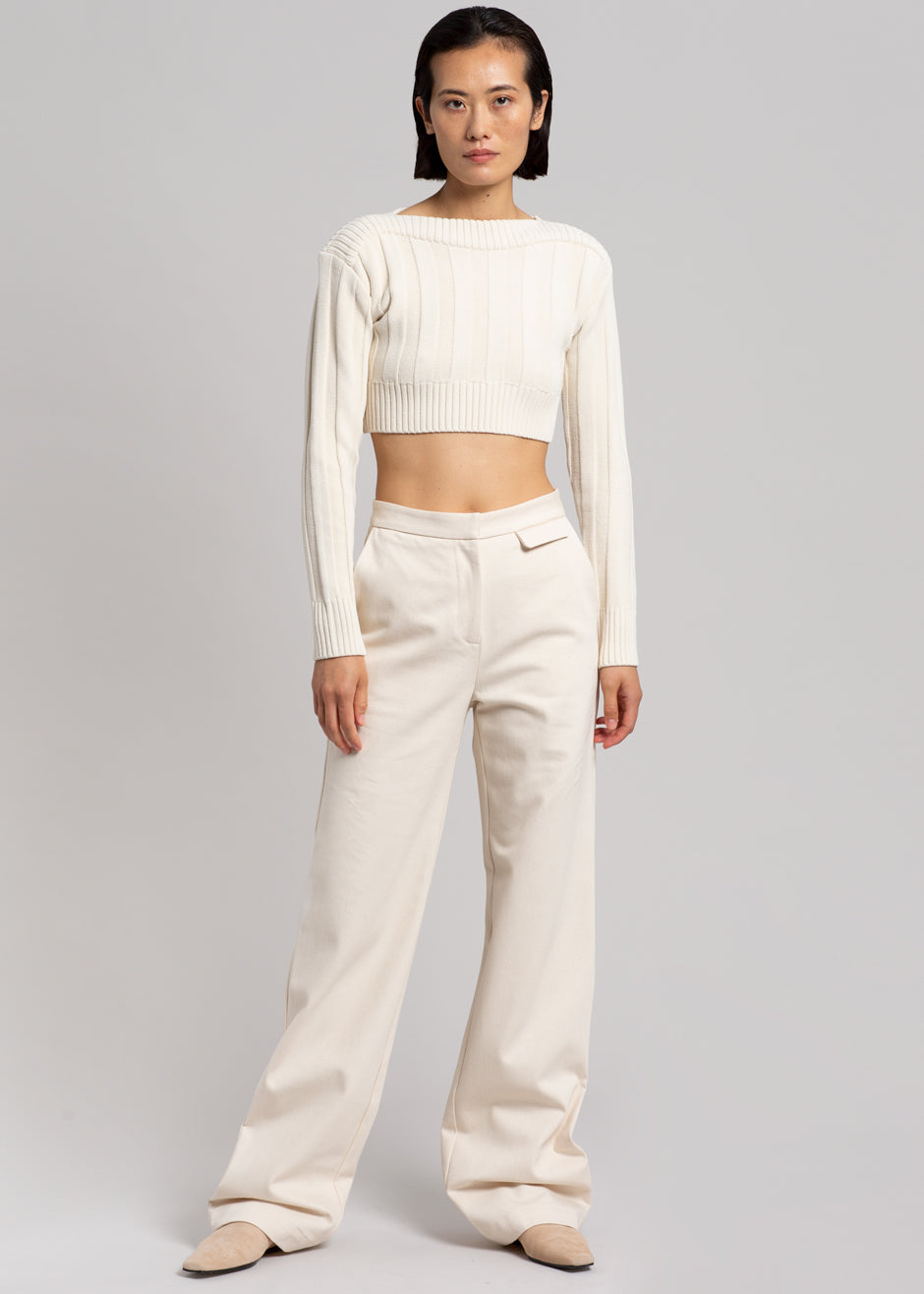 MATIN Slim Pant - Natural - 1