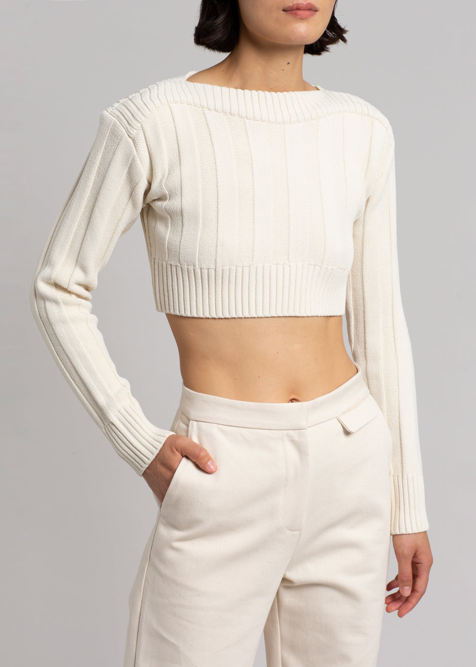 MATIN Slim Pant - Natural - 2