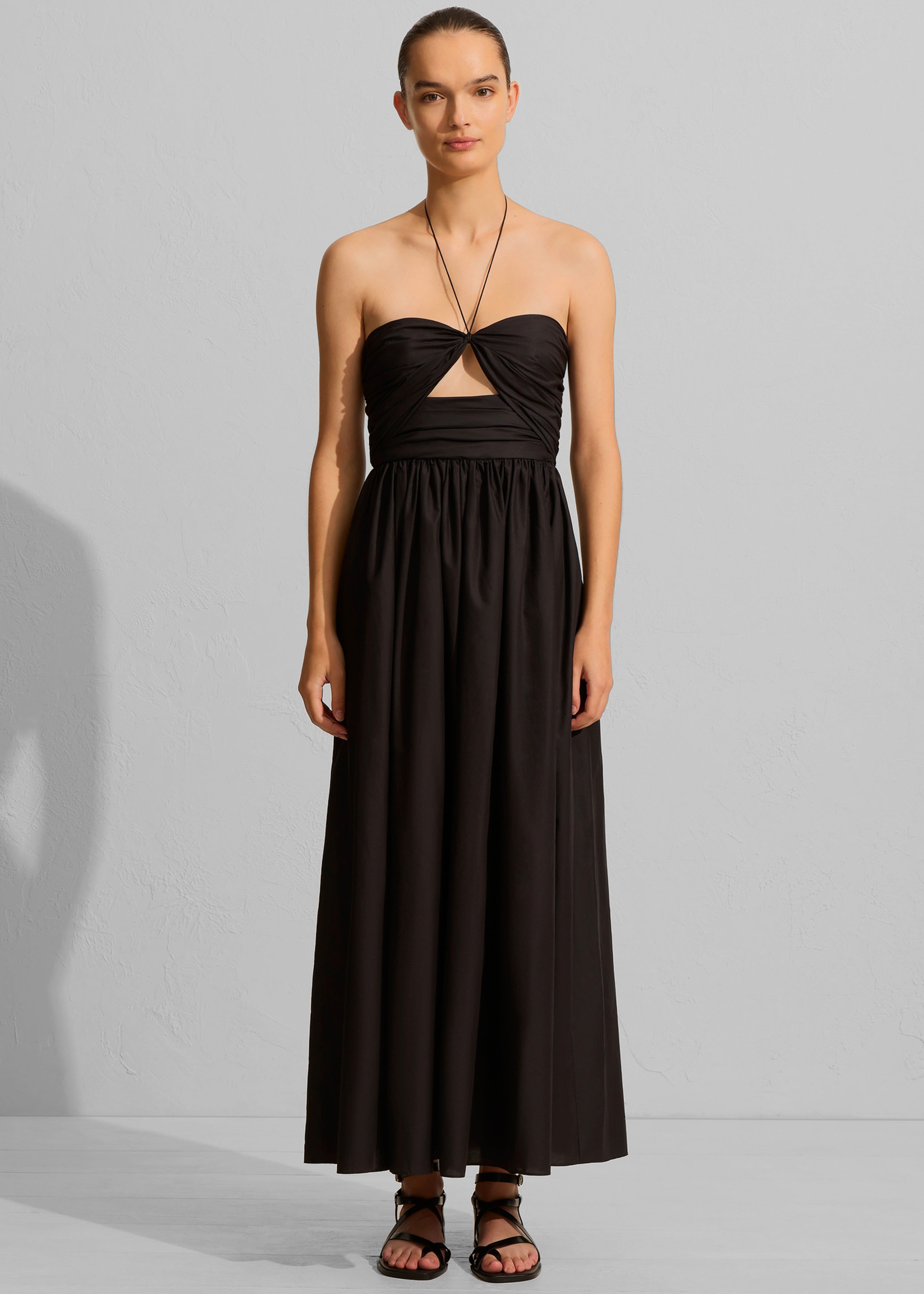 Matteau Bandeau Rouched Sundress - Black - 3