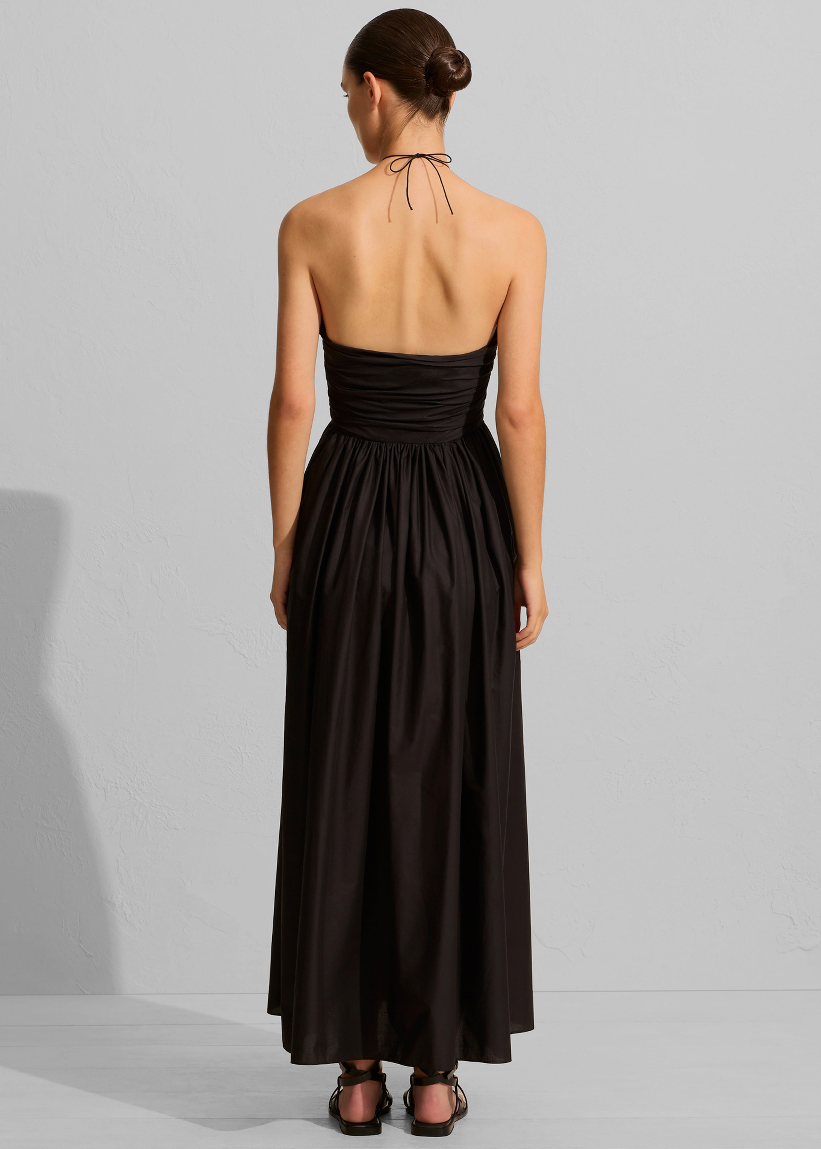 Matteau Bandeau Rouched Sundress - Black - 6