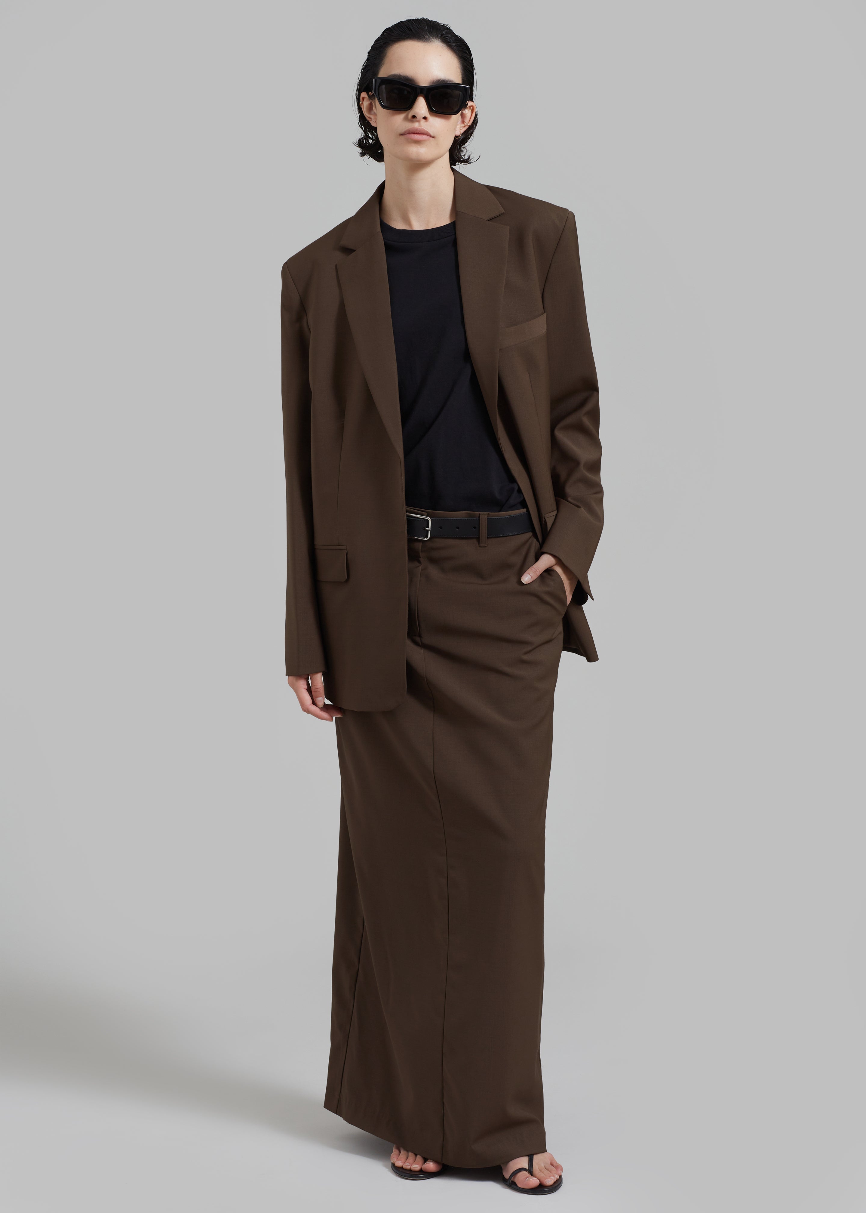 Matteau Relaxed Tailored Blazer - Coffee - 8