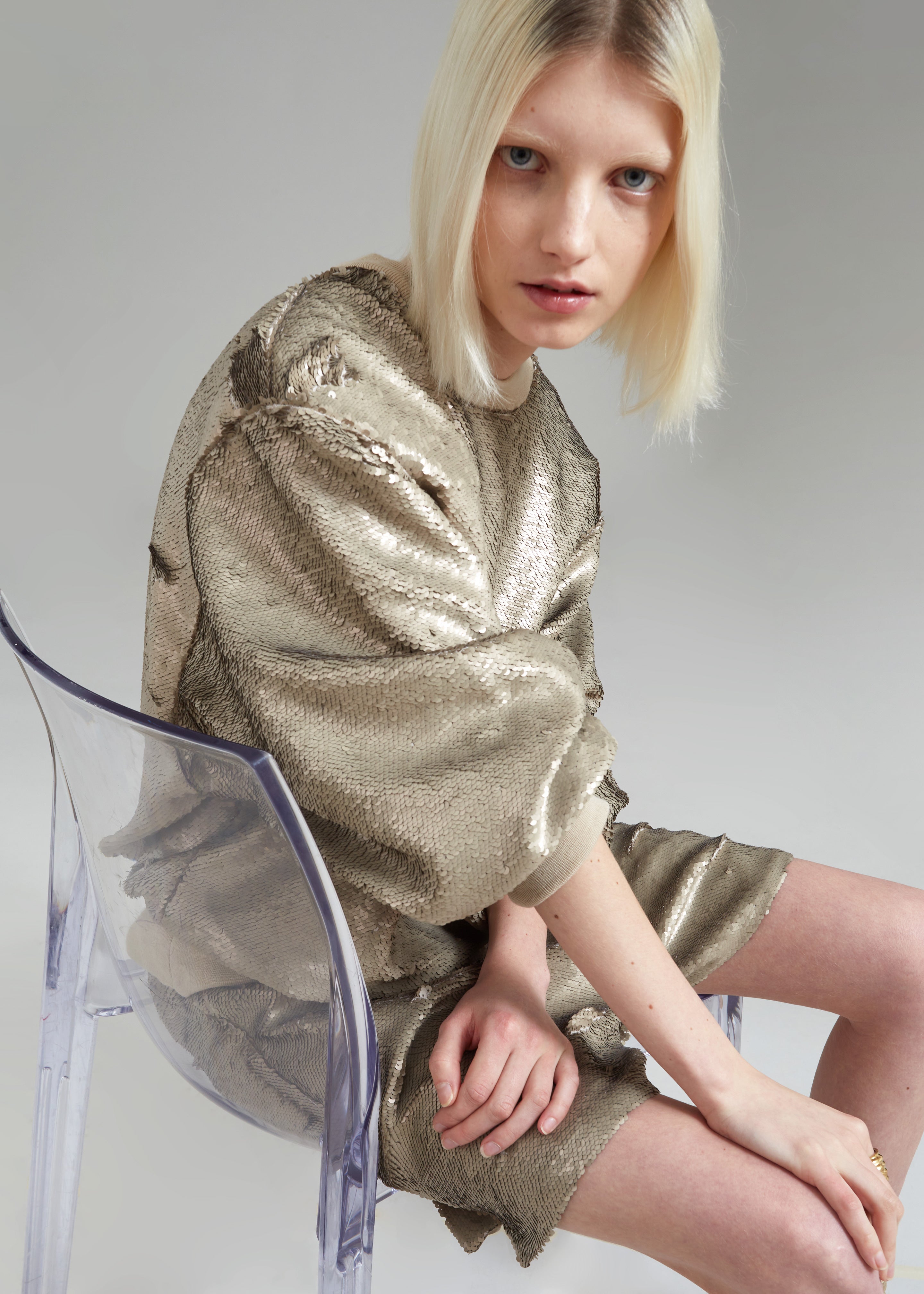 Metz Sequins Sweatshirt - Bronze - 8