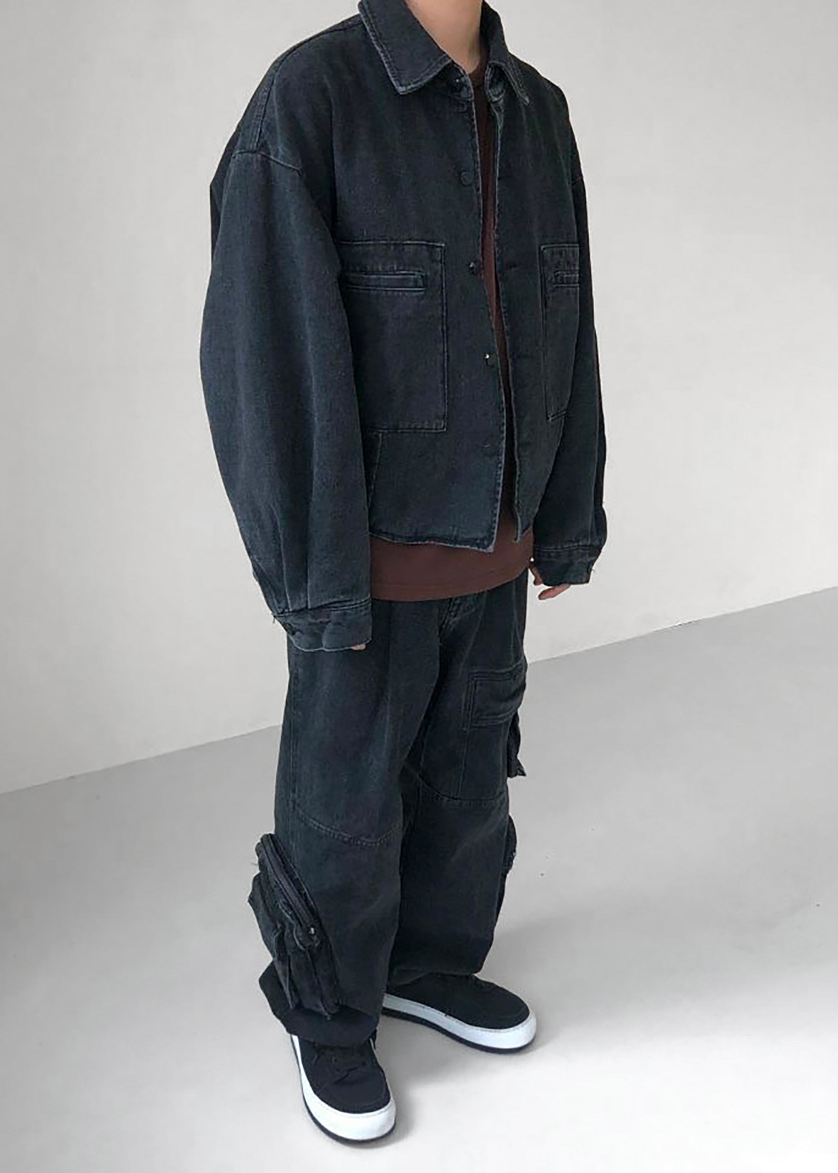 Miller Denim Jacket Black Wash – The Frankie Shop Europe