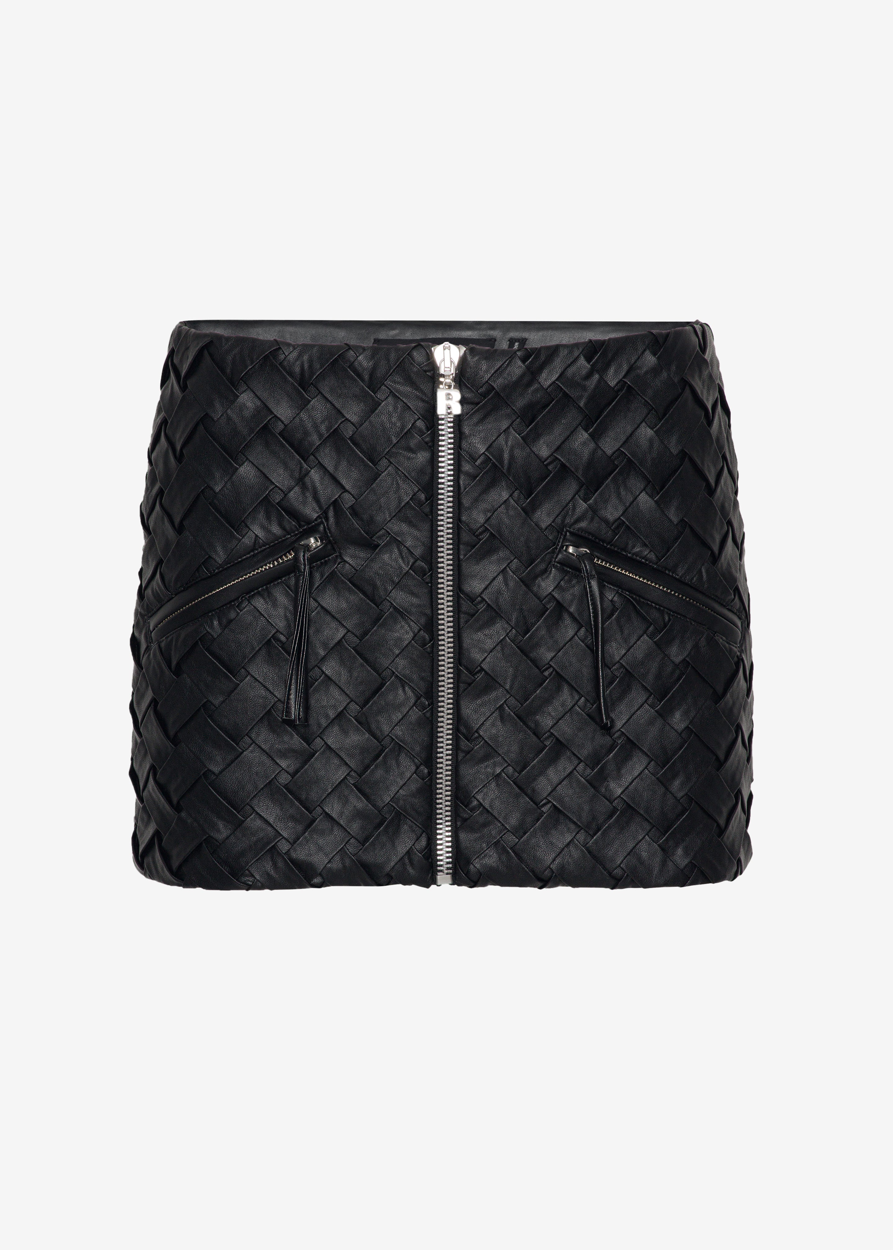 ROTATE Braided Mini Skirt - Black - 9