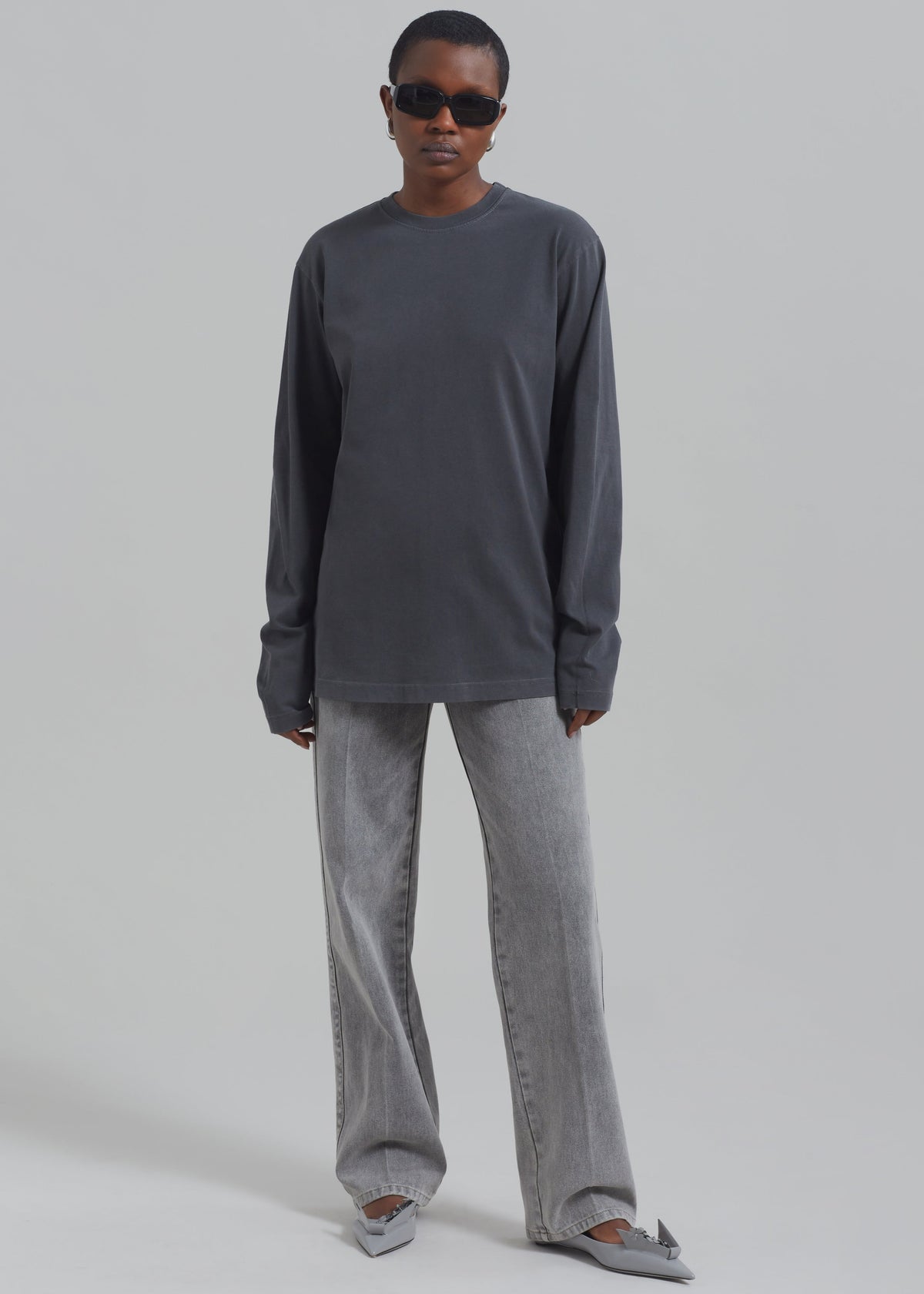 Montrose Straight Leg Jeans - Grey Wash - 8