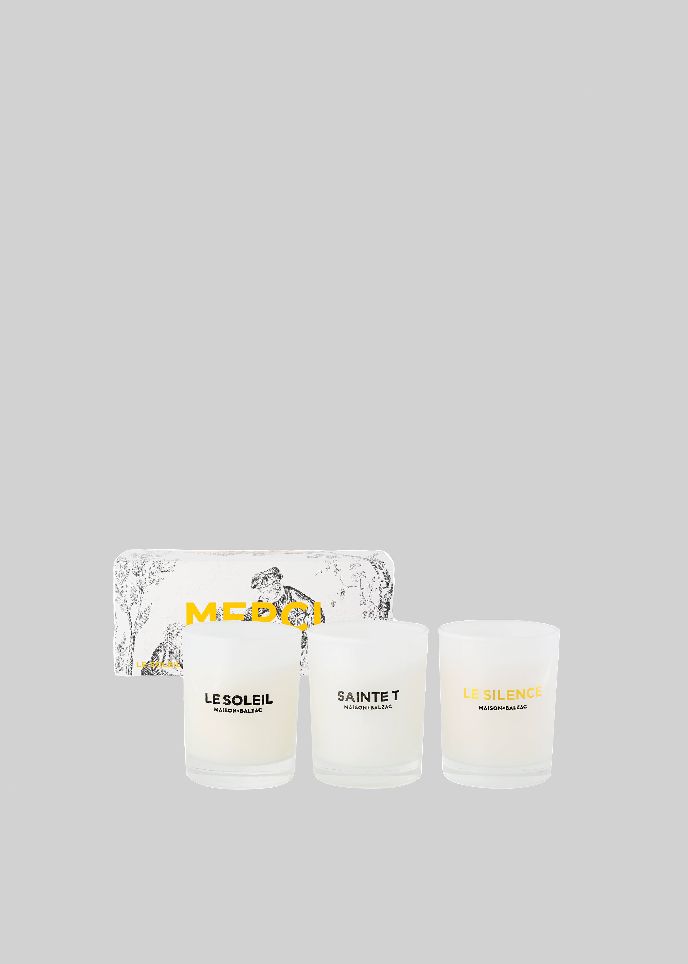 Maison Balzac Scented Candle Trio - Merci - 3