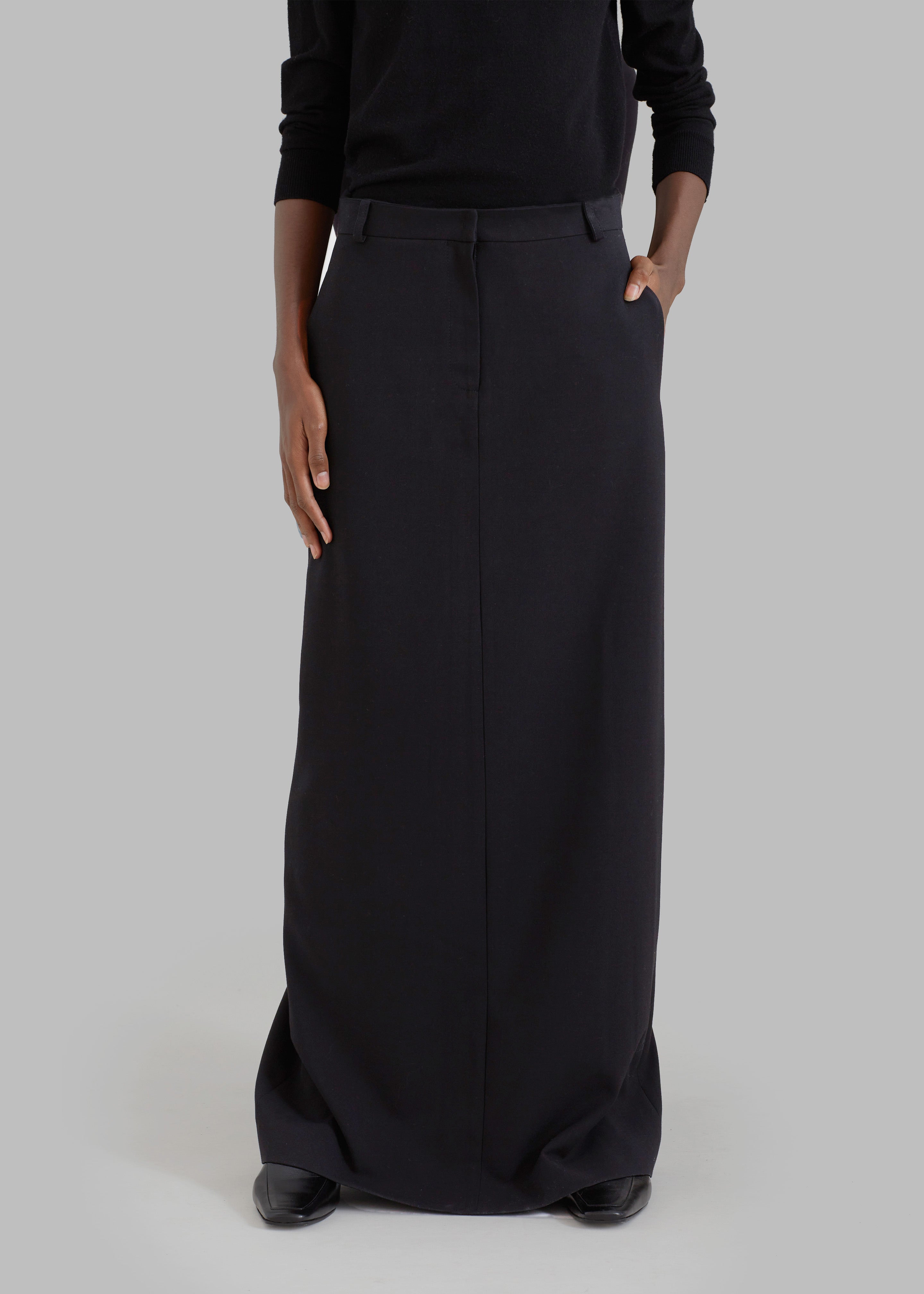 Malvo Long Pencil Skirt - Black - 8
