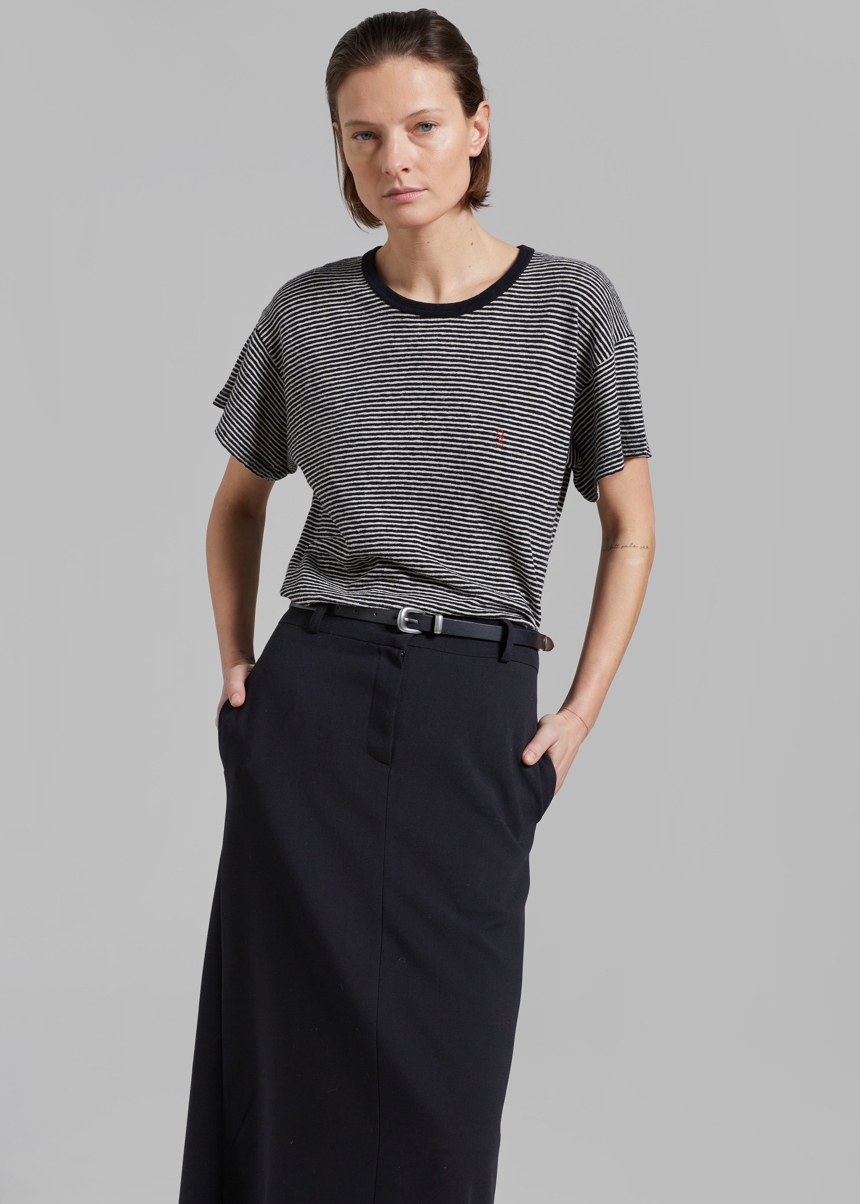 Malvo Long Pencil Skirt - Black - 6