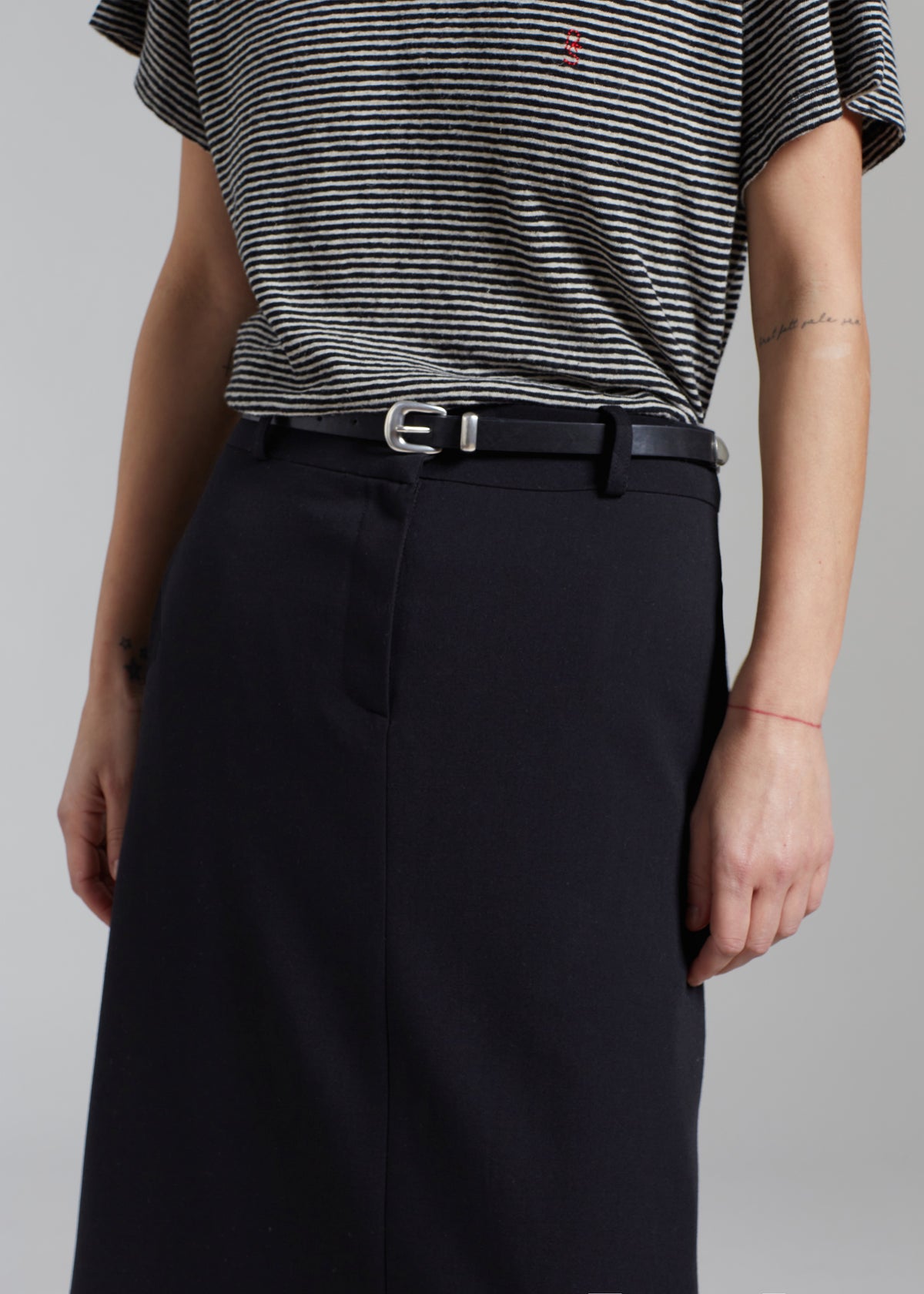 Malvo Long Pencil Skirt - Black - 4