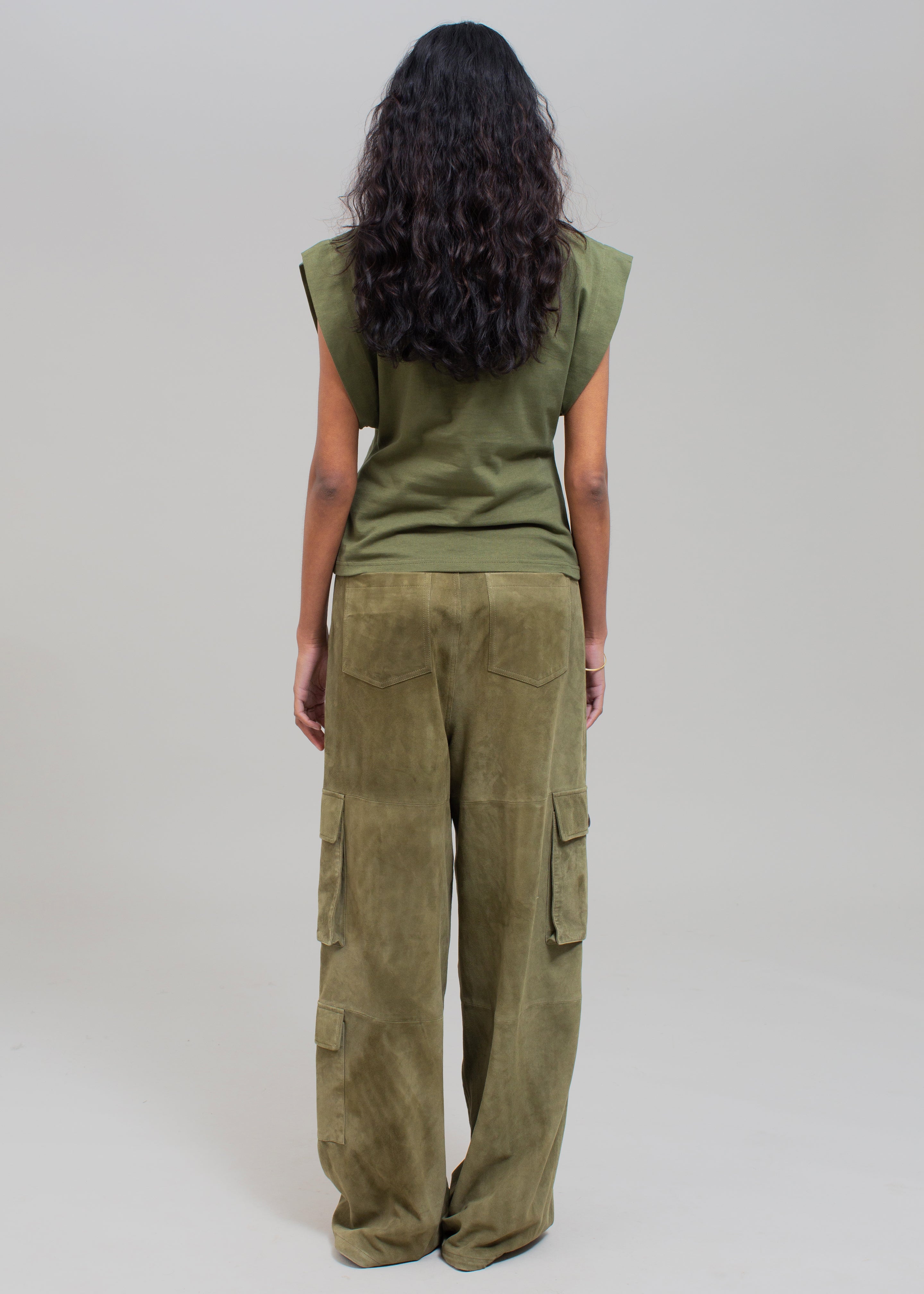 Matteau Boat Neck Tee - Khaki - 5