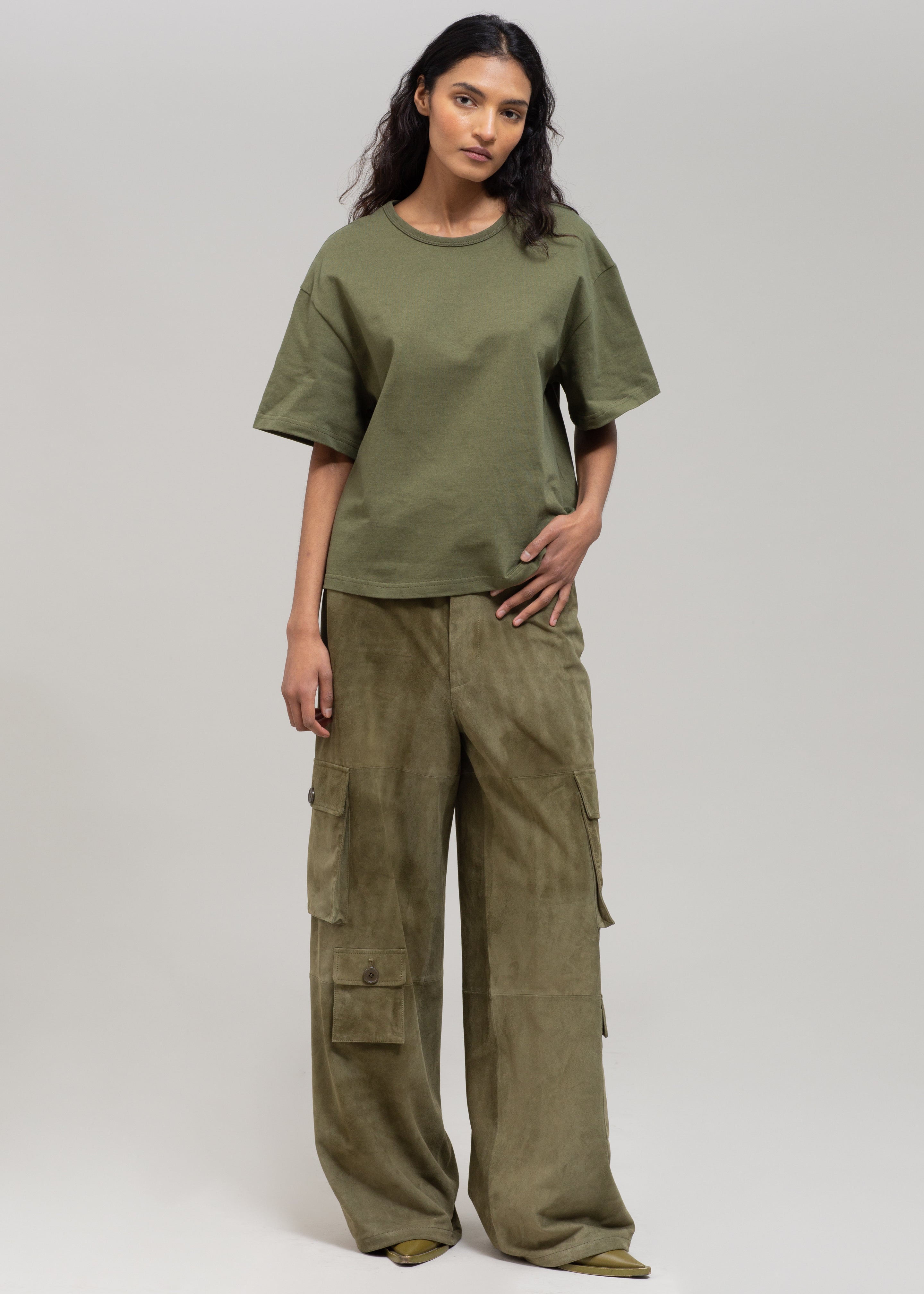 Matteau Circle Back Tee - Khaki - 2