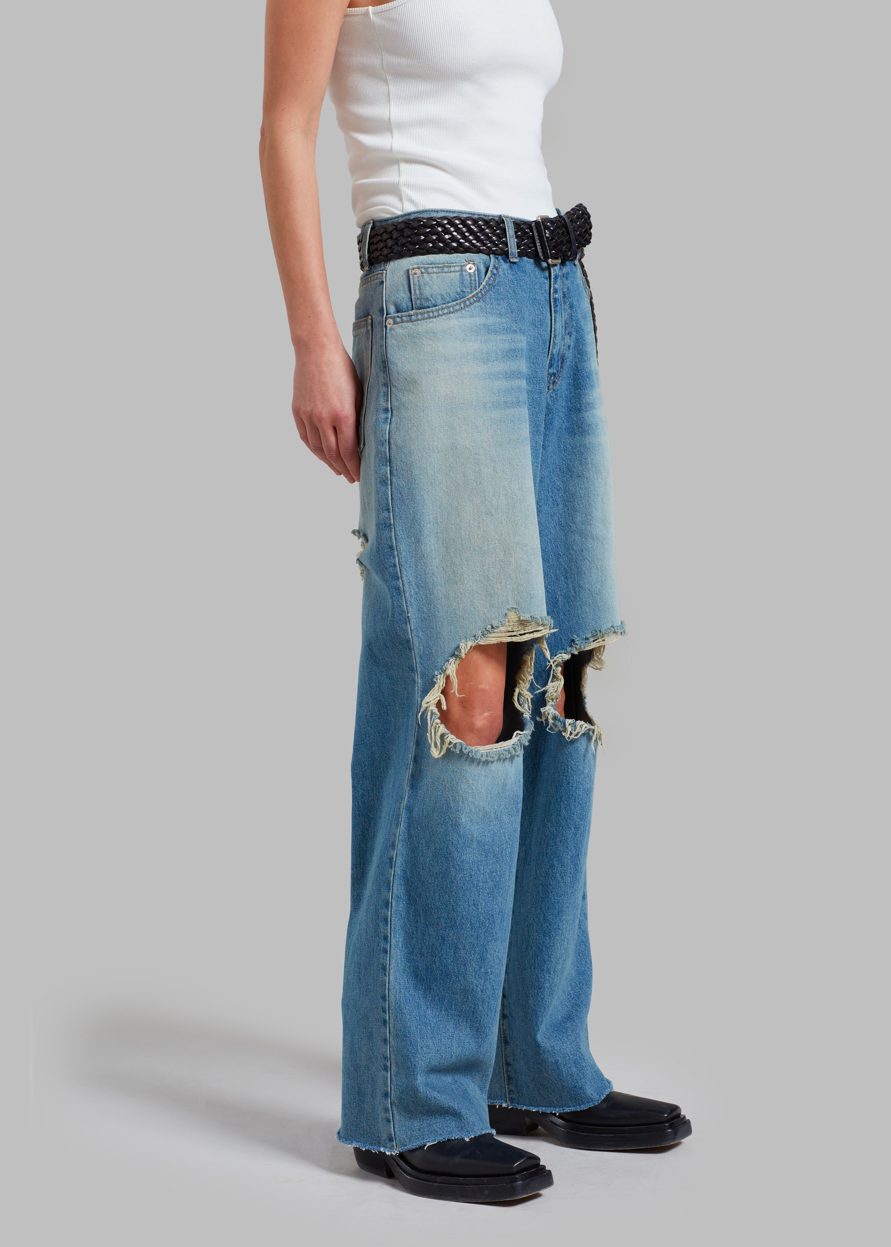 Melbourne Ripped Jeans - Worn Wash - 2