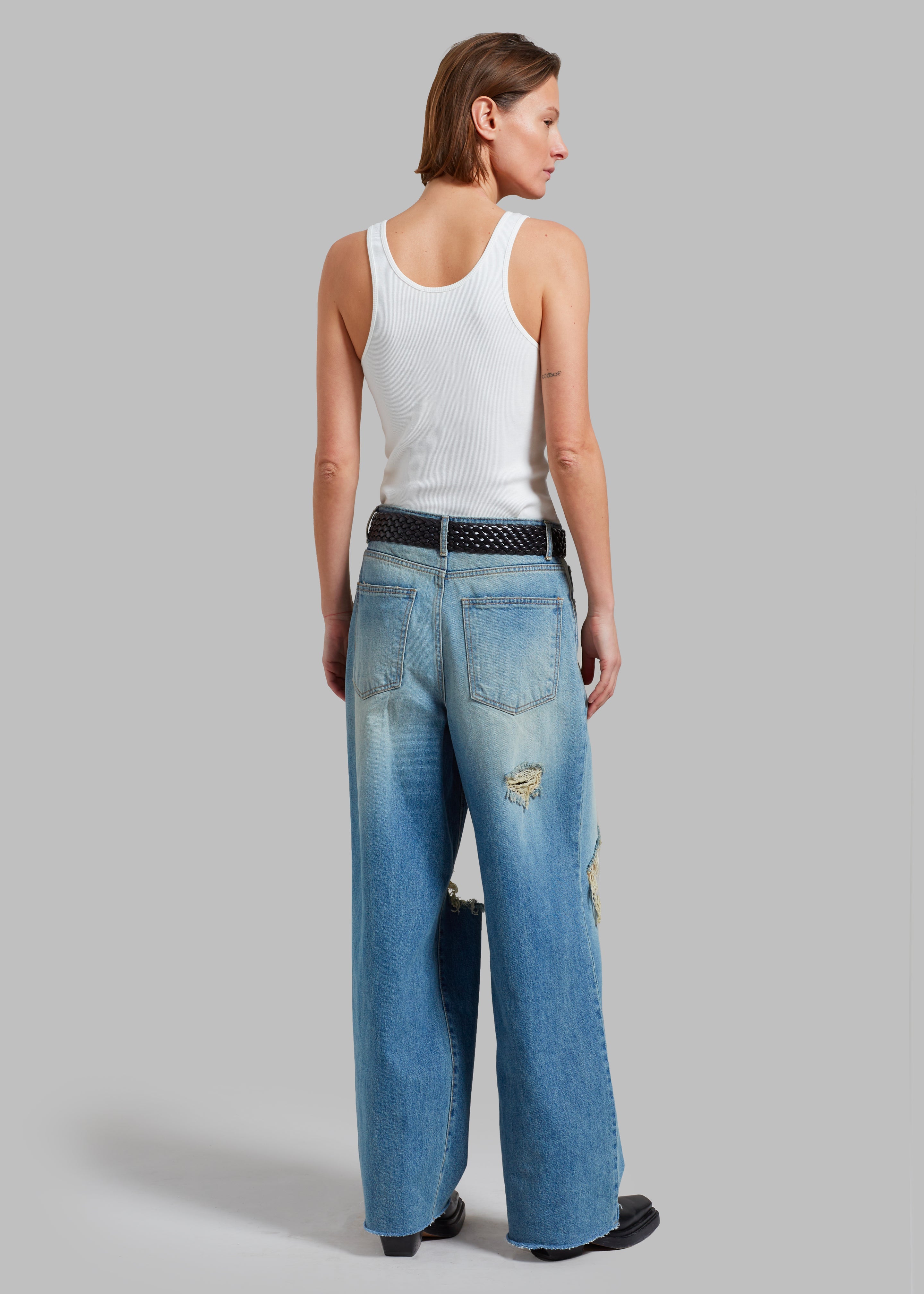 Melbourne Ripped Jeans - Worn Wash - 9