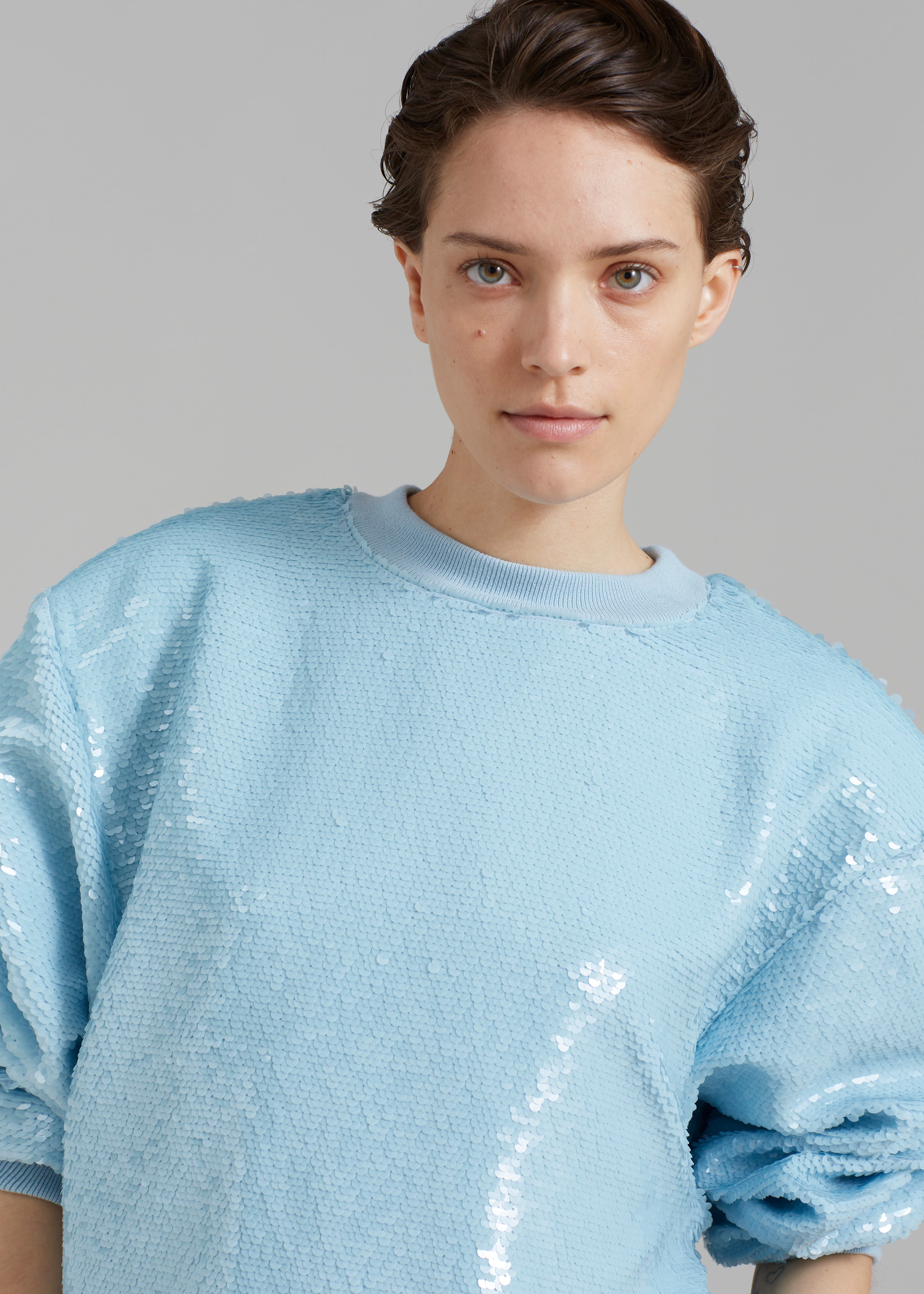 Metz Sequins Sweatshirt - Sky - 3