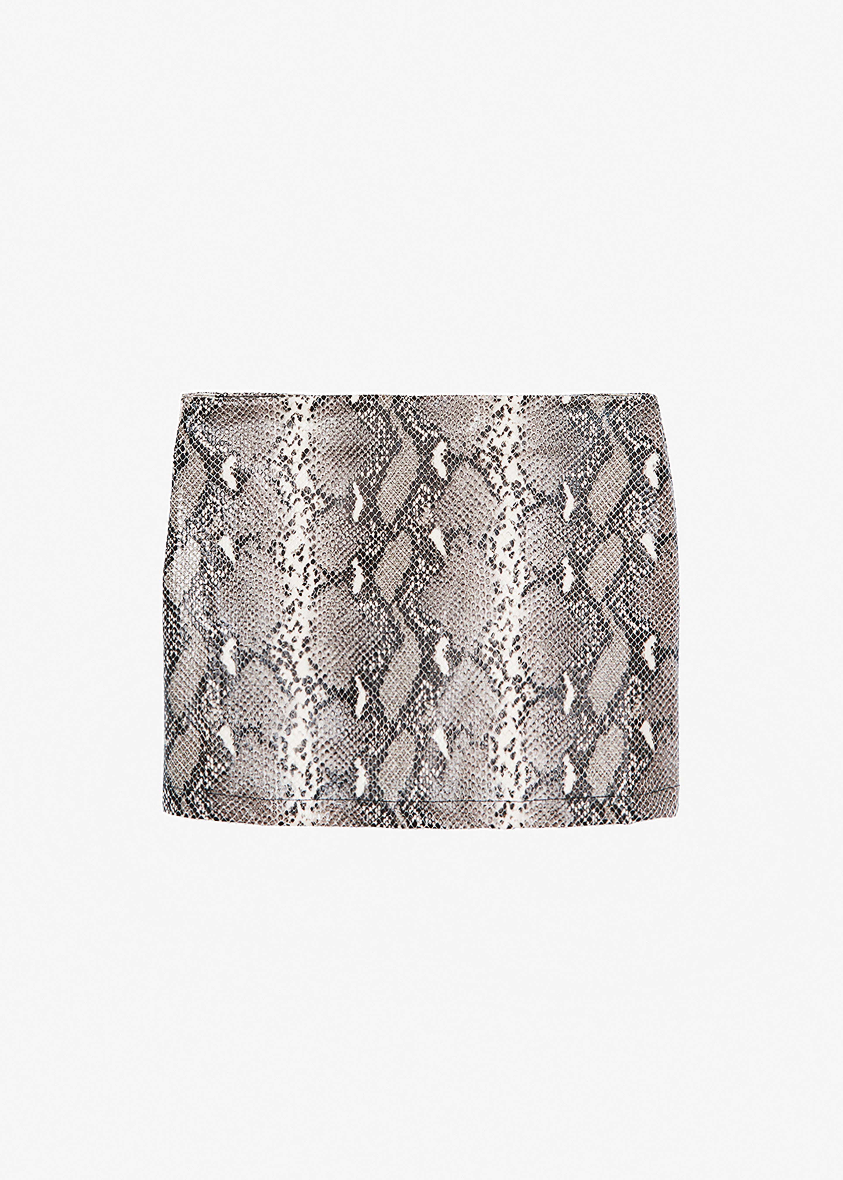 Nairobi Mini Skirt - Grey Python - 6