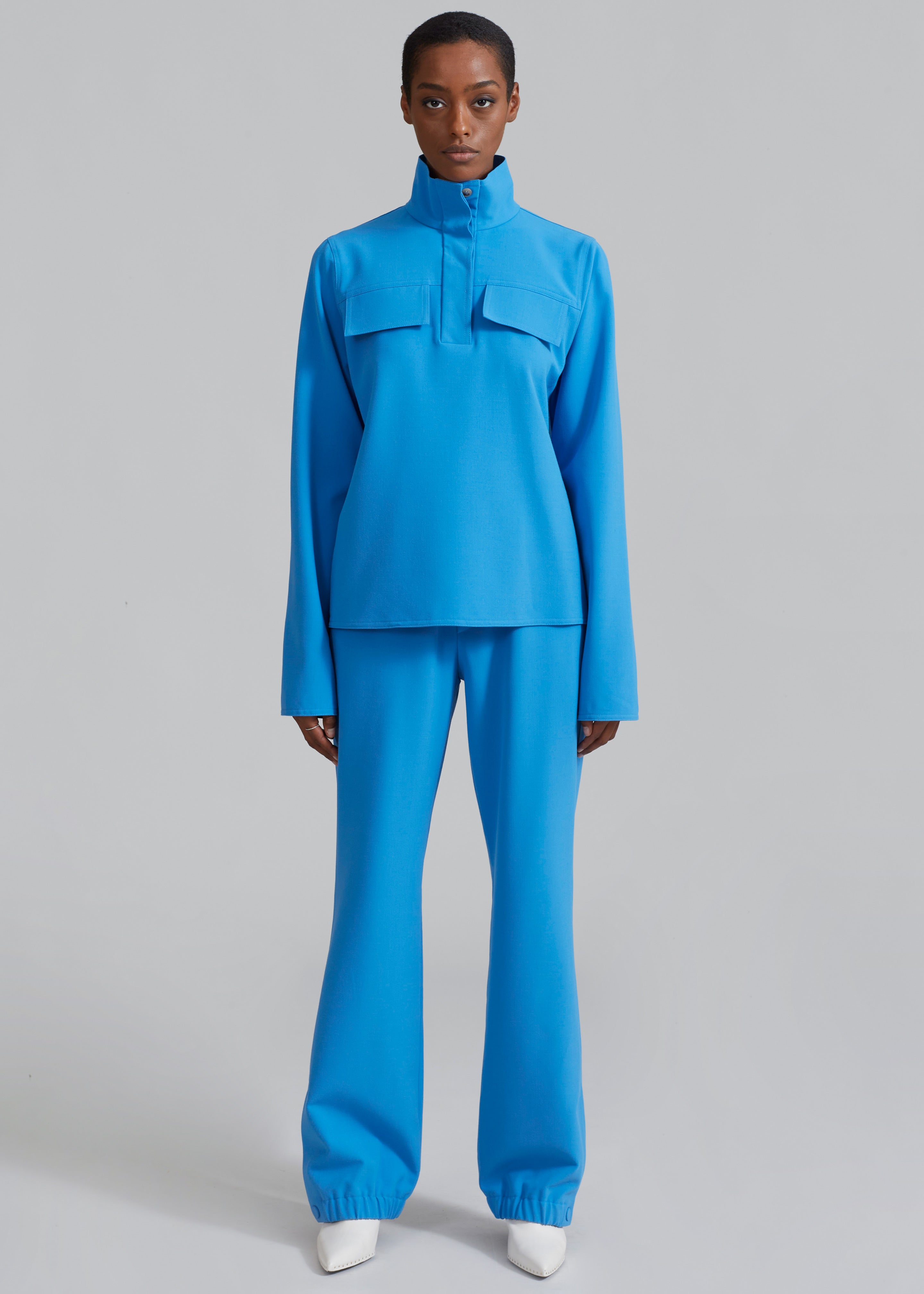 Nanushka Nicia Elasticated Trouser - Electric Blue - 1