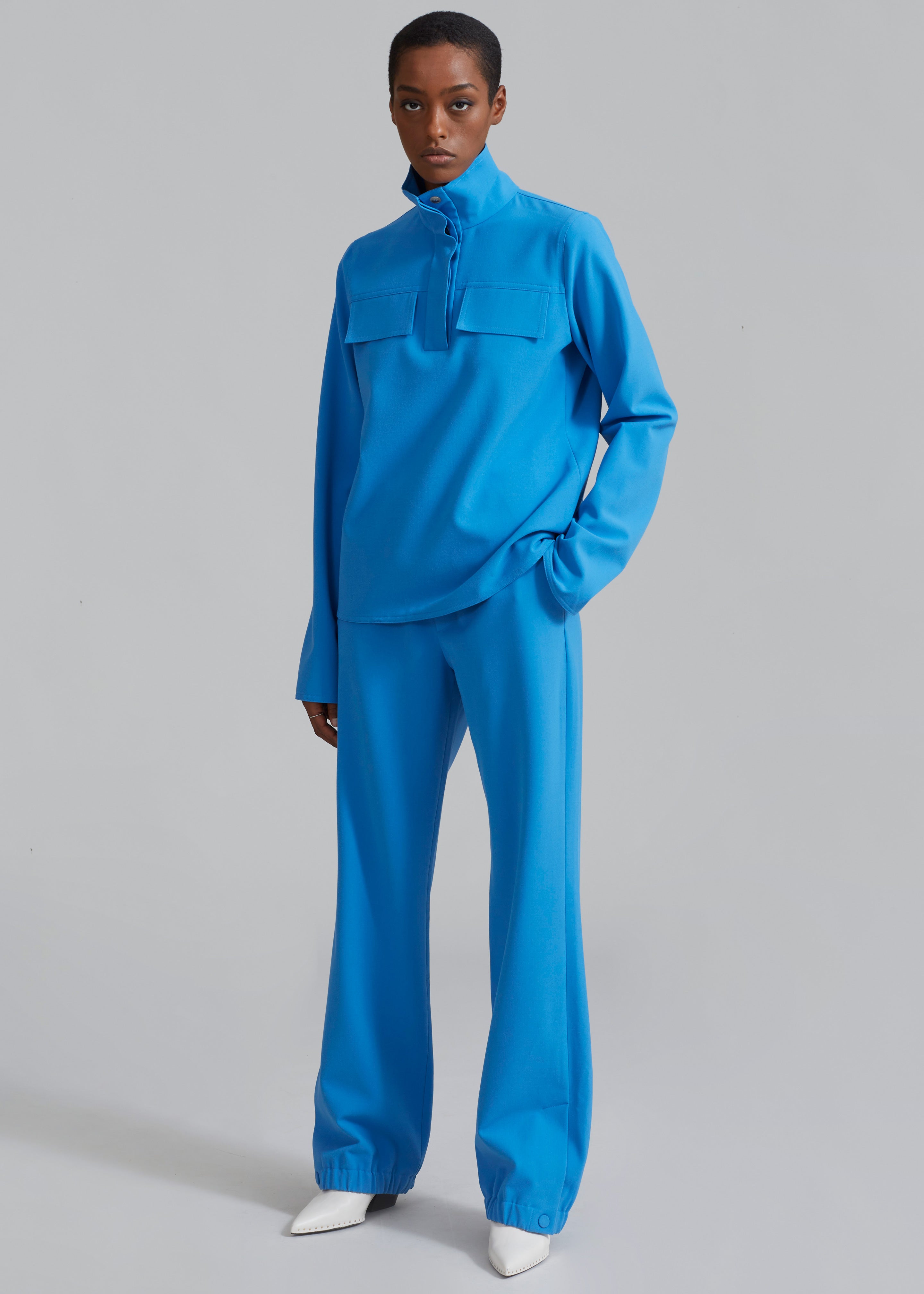 Nanushka Nicia Elasticated Trouser - Electric Blue - 5