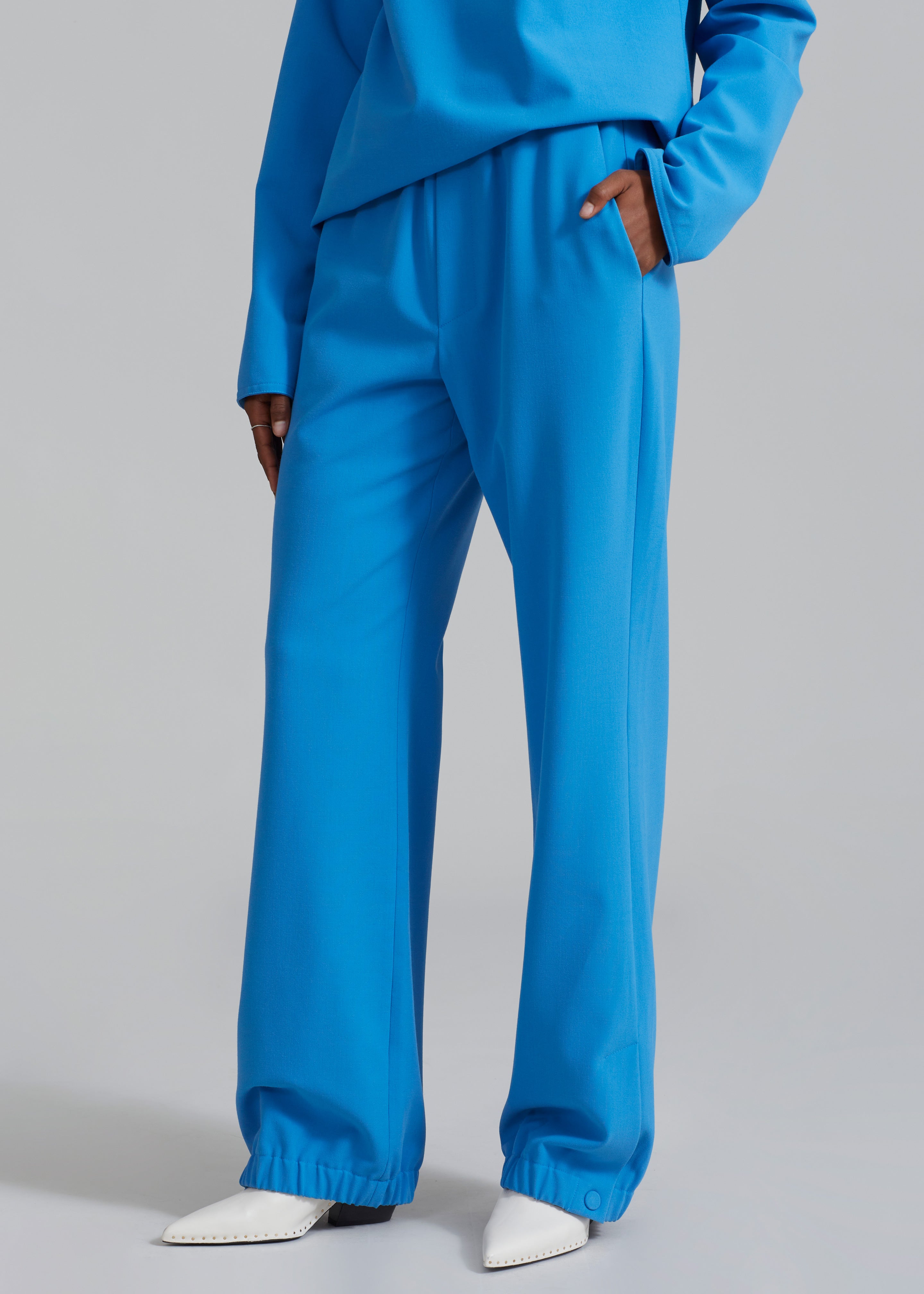 Nanushka Nicia Elasticated Trouser - Electric Blue - 4