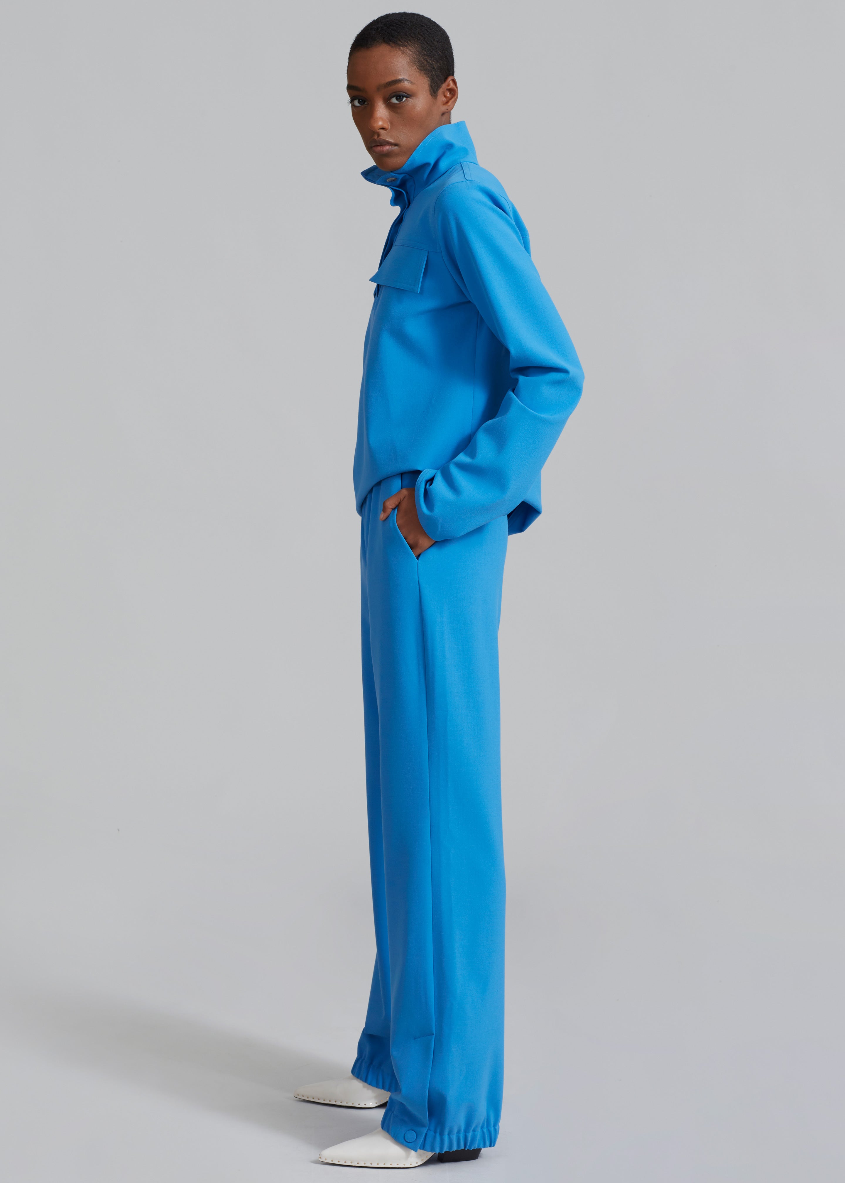 Nanushka Nicia Elasticated Trouser - Electric Blue - 3