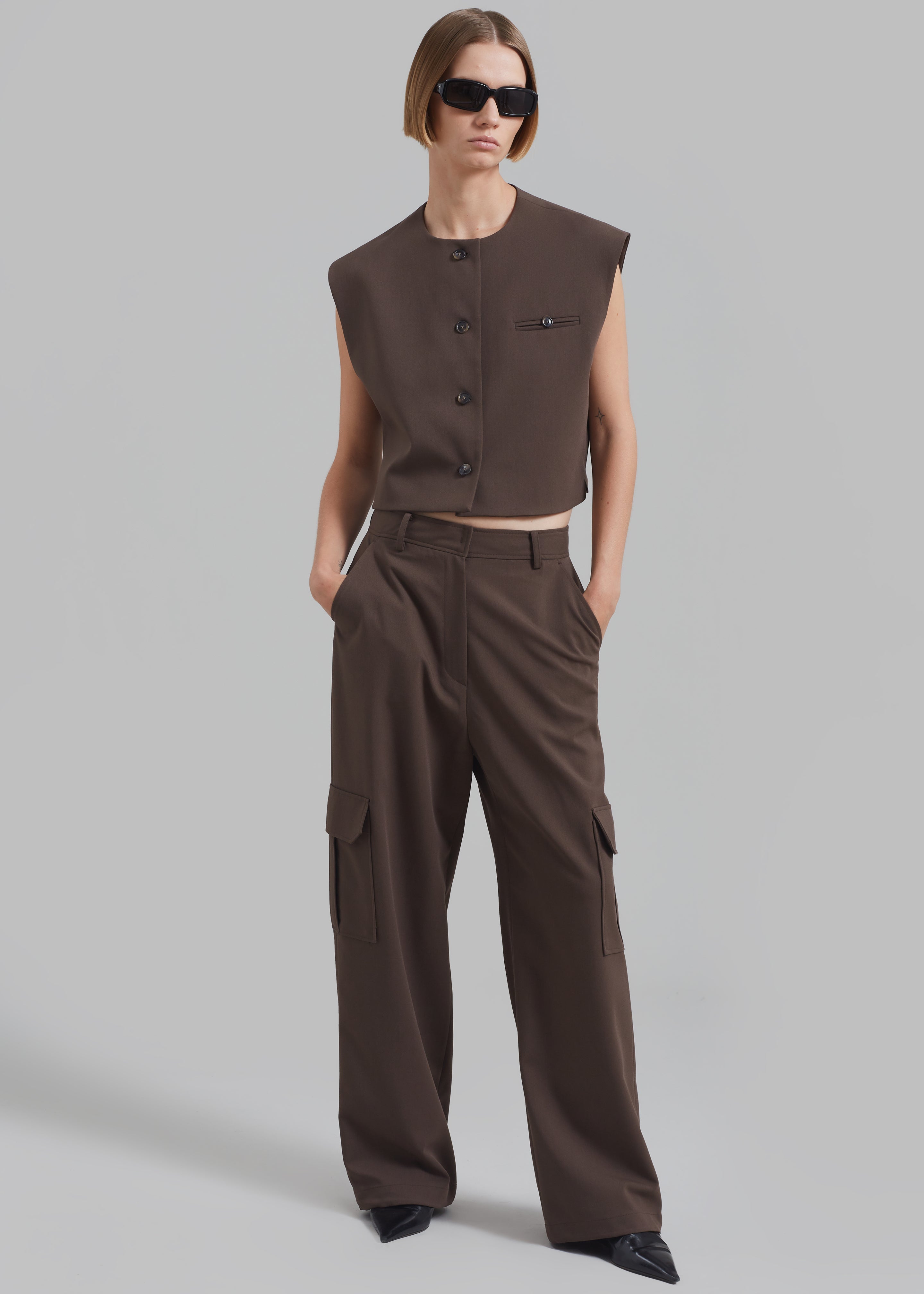 Narci Cargo Pants - Brown - 6