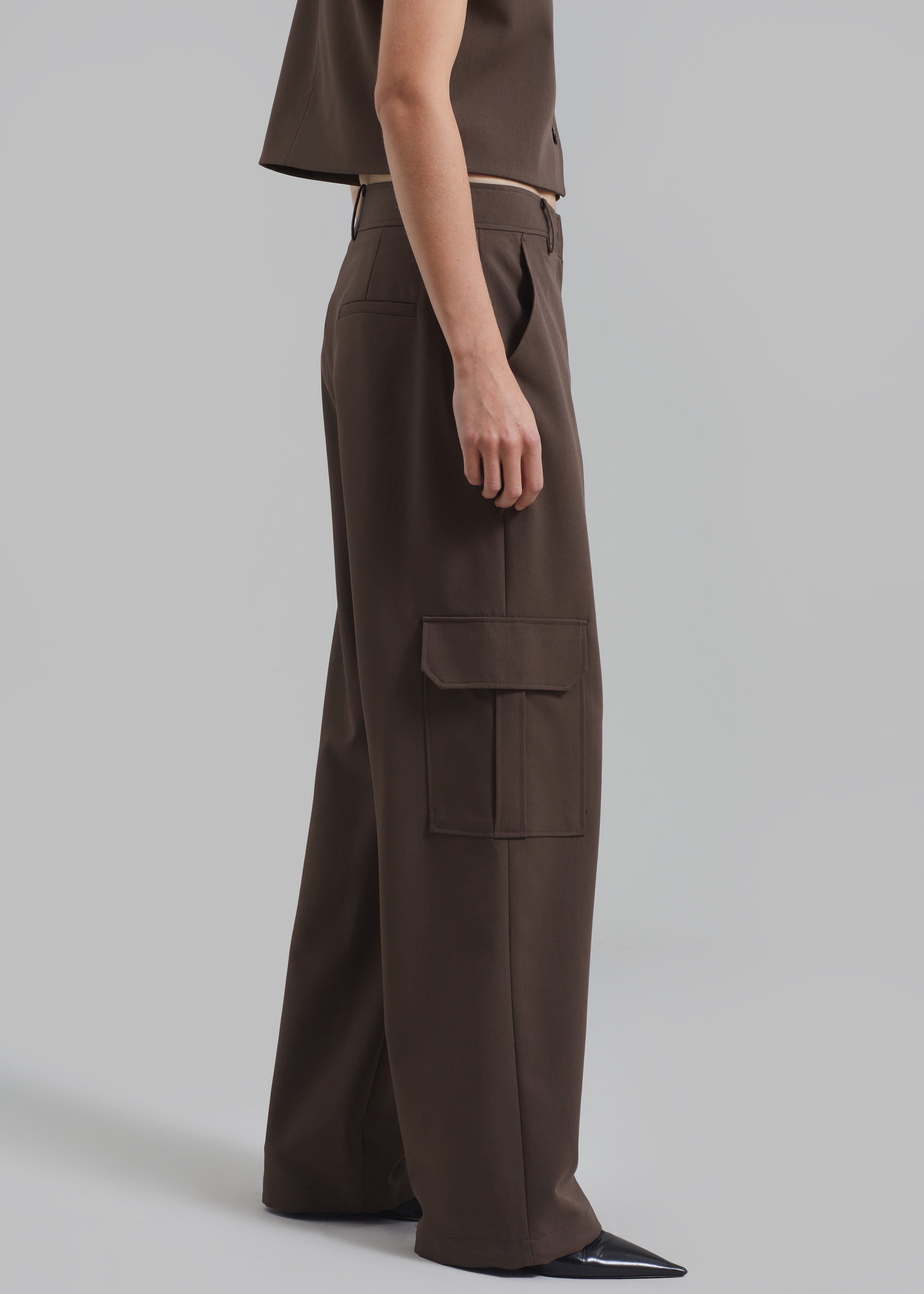 Narci Cargo Pants - Brown - 2
