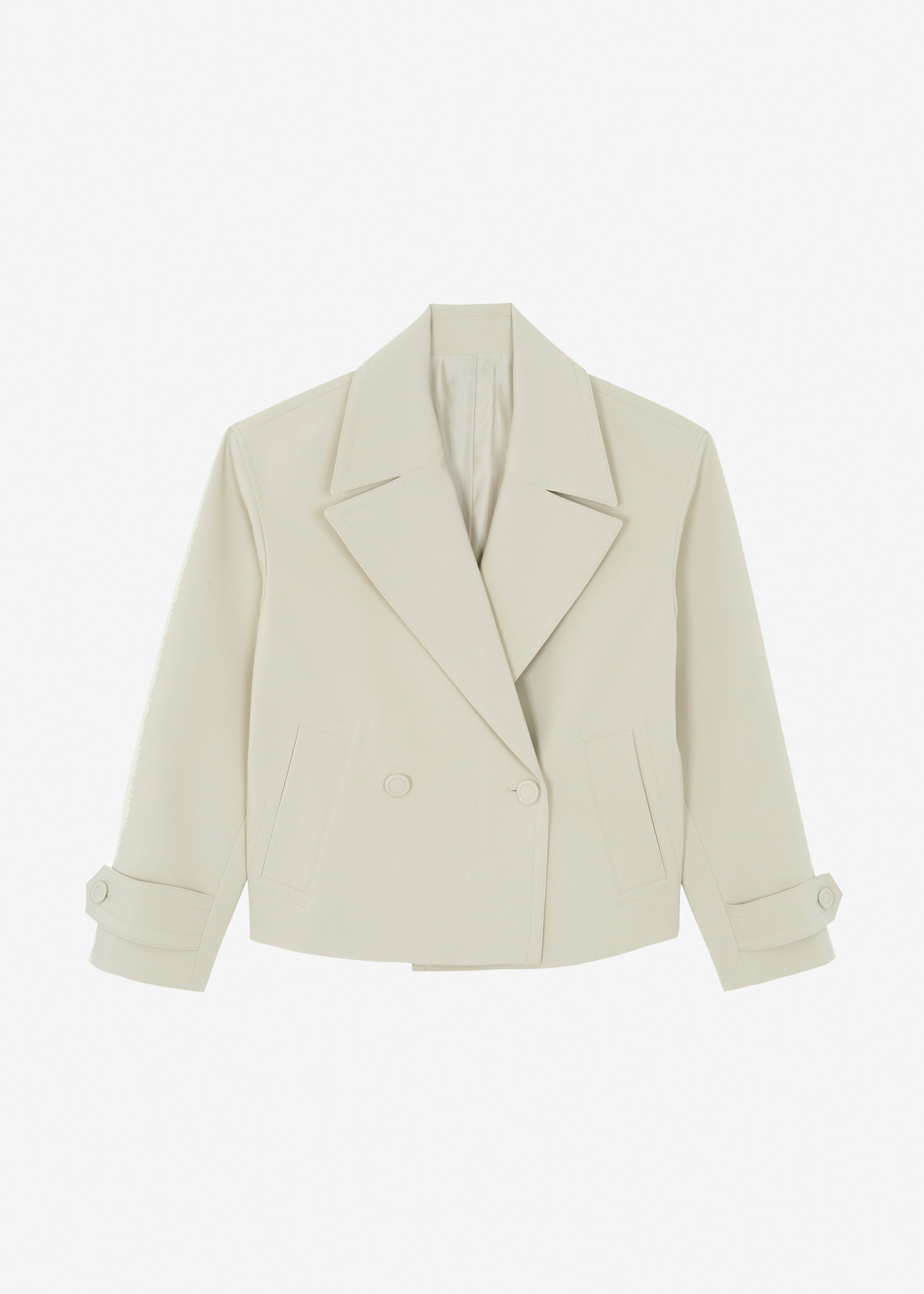 Neilin Boxy Jacket - Beige - 8
