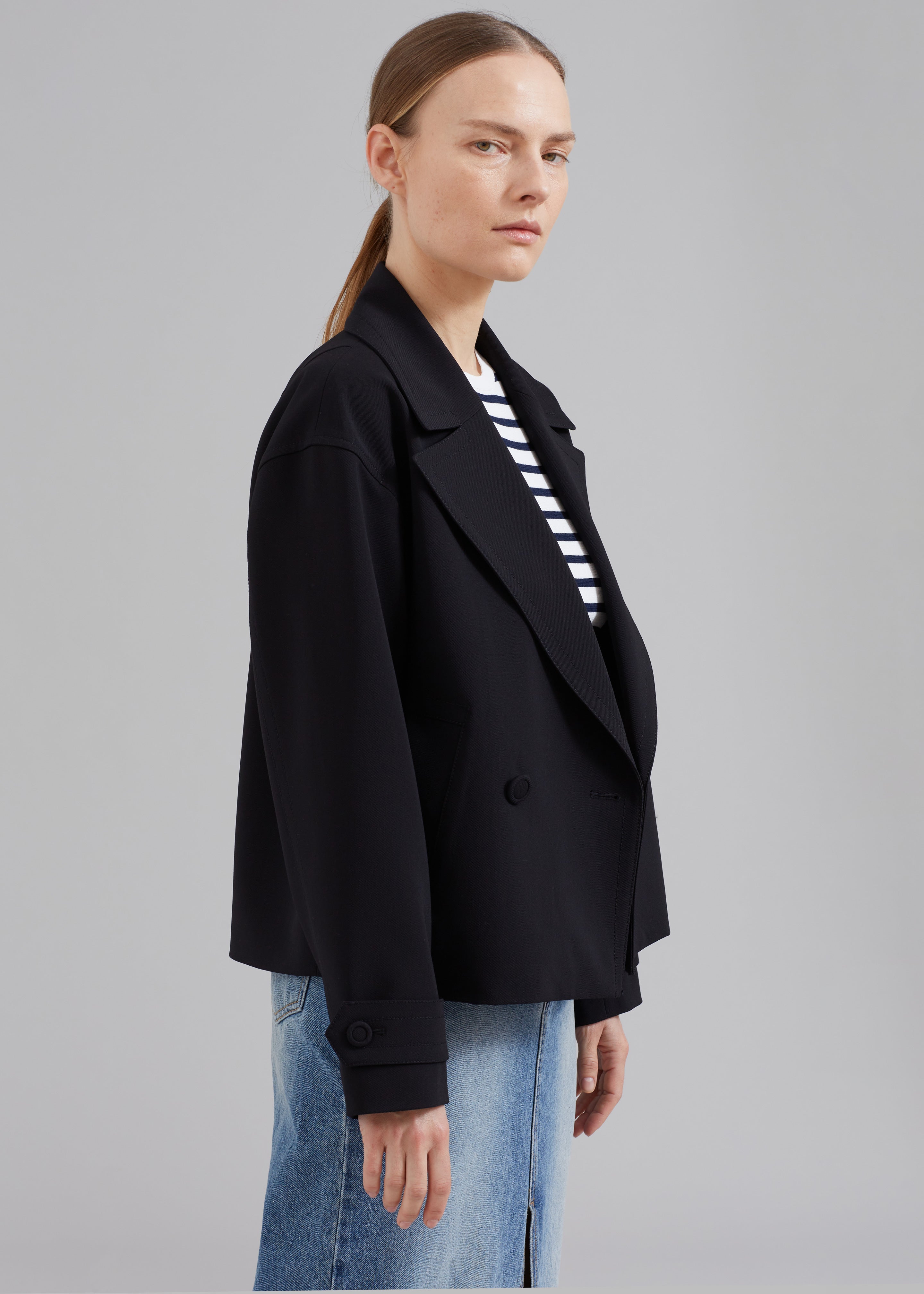 Neilin Boxy Jacket - Black - 5