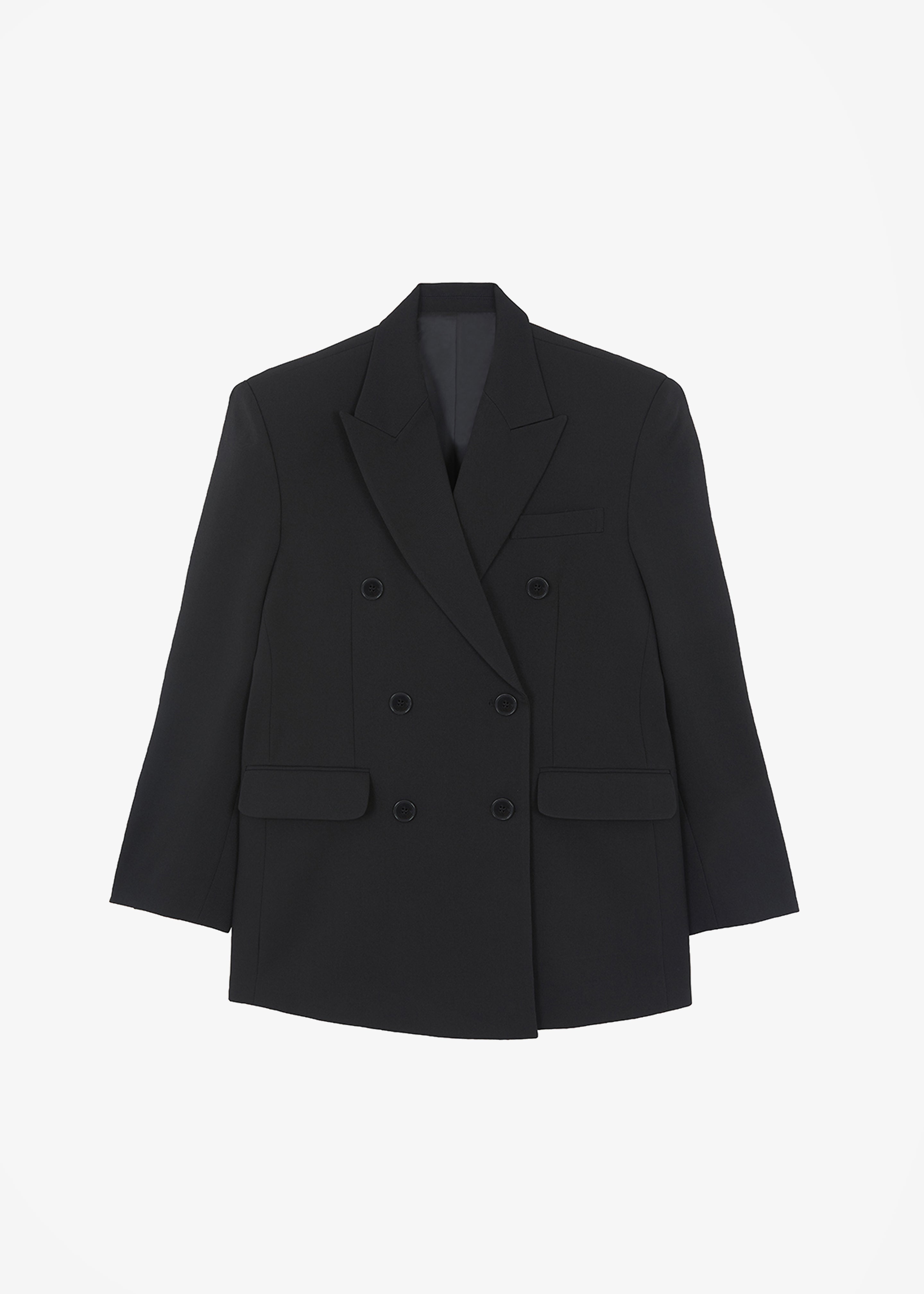 Nessi Double Breasted Blazer - Black - 8