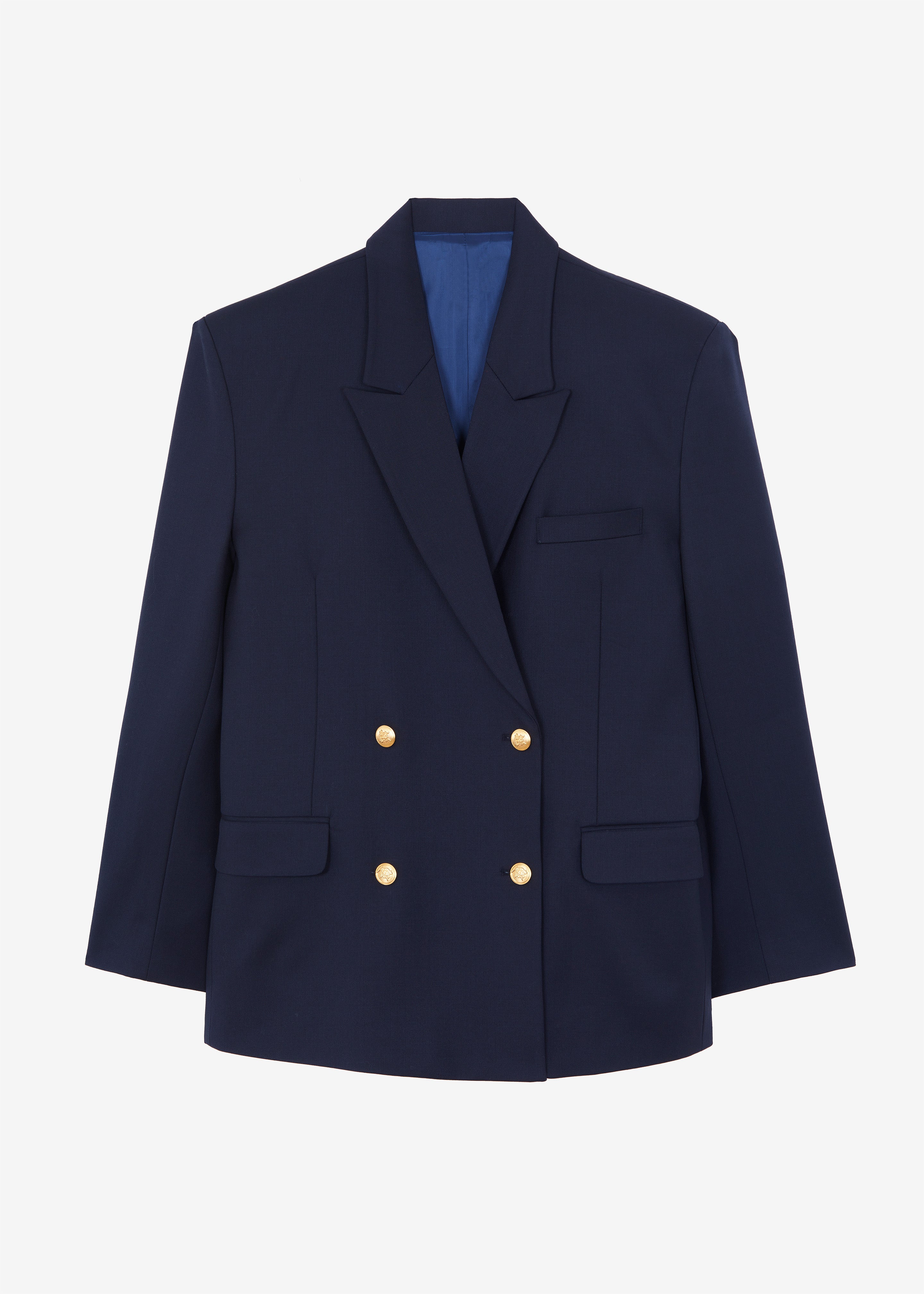 Oline Double Breasted Blazer - Dark Navy - 9