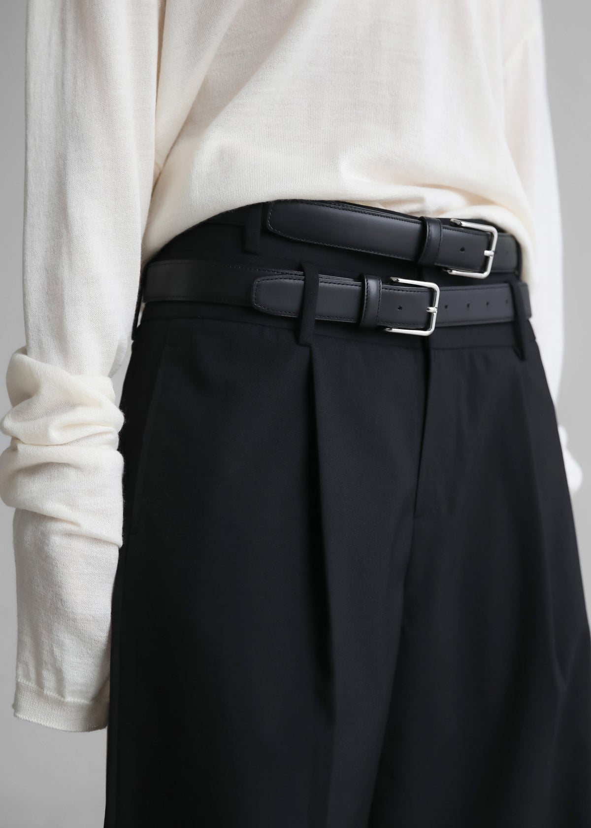 Olwen Pintuck Trousers - Black - 10