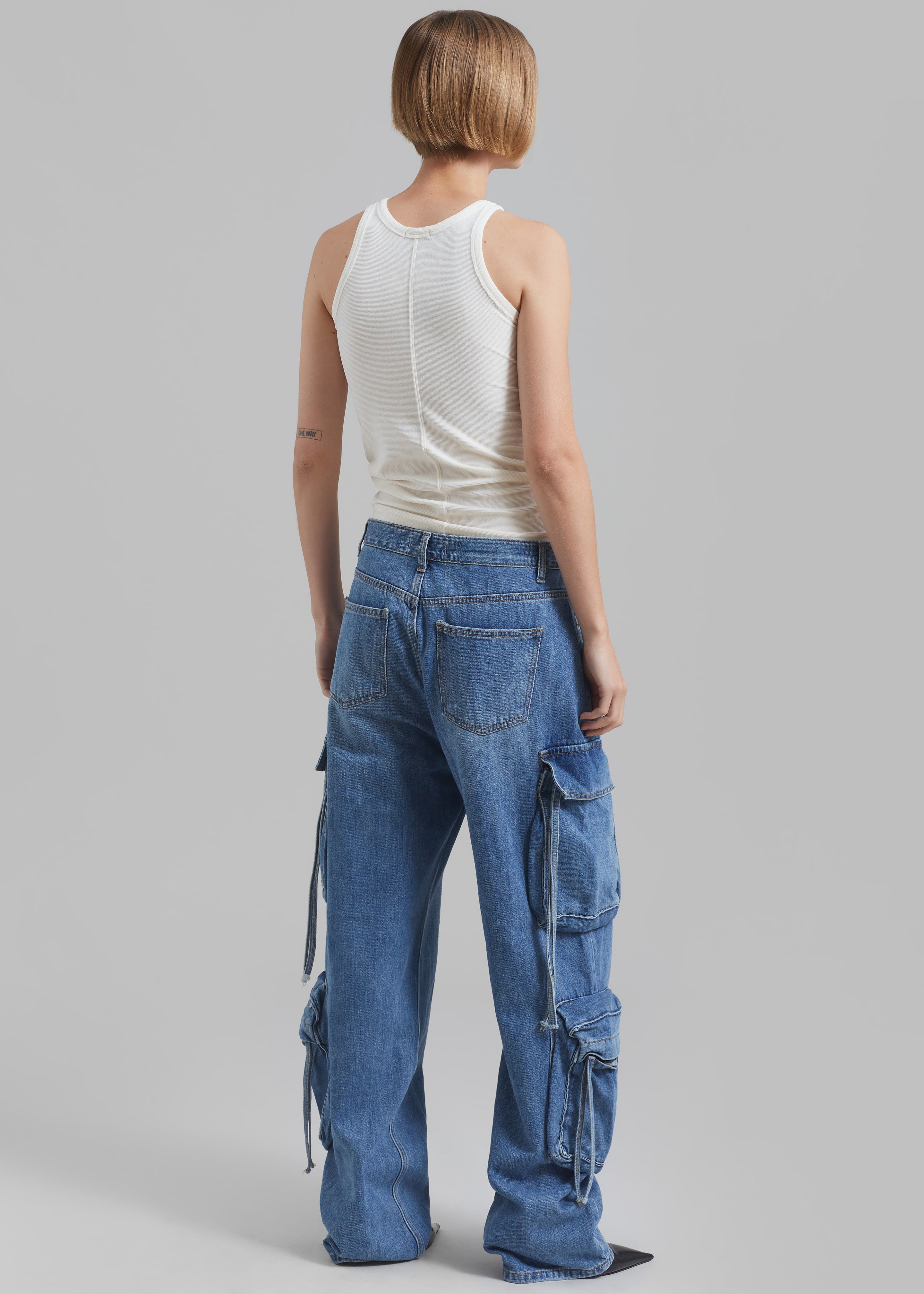 Parker Denim Cargo Pants - Medium Wash - 11