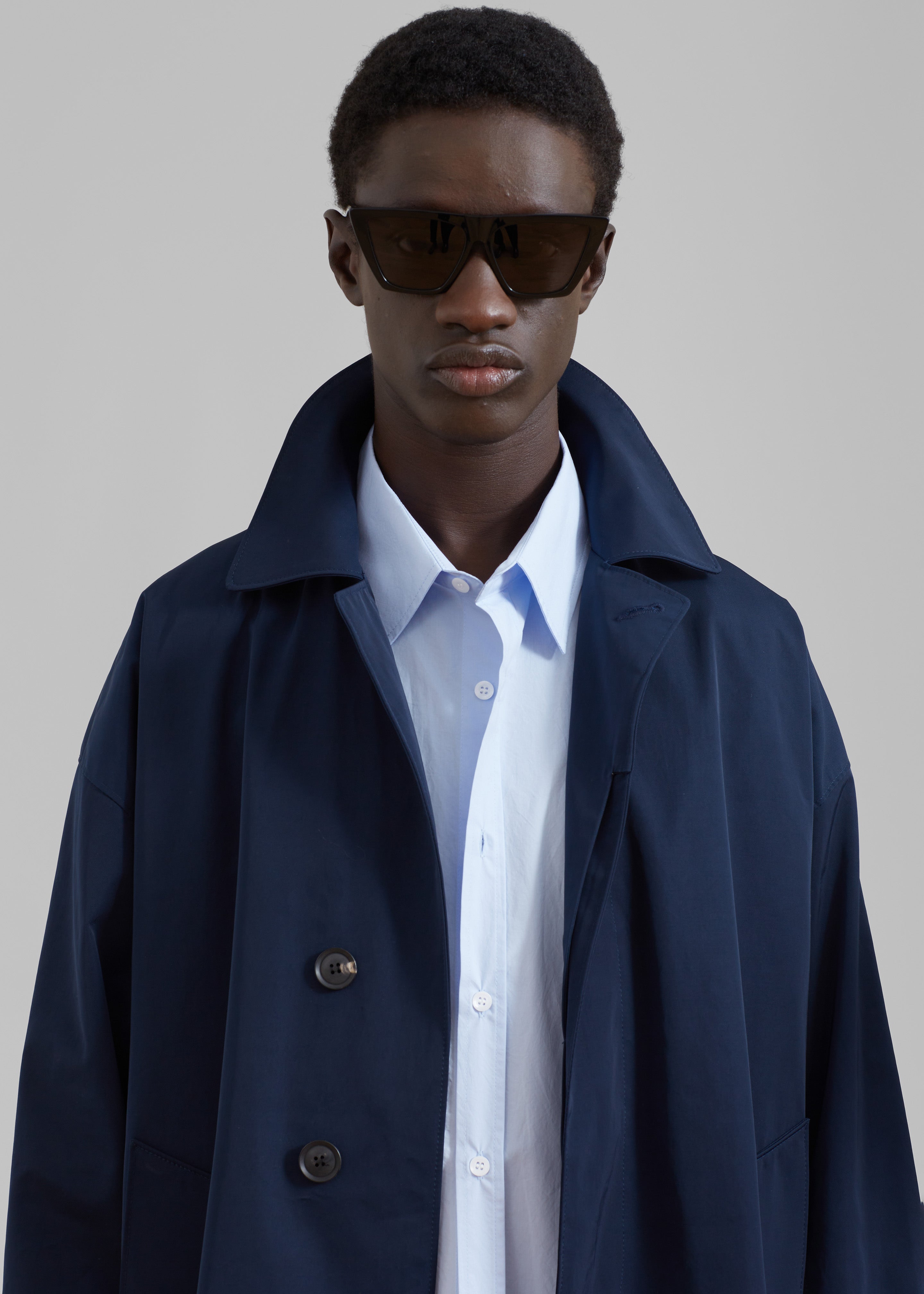 Peter Trench Coat - Navy - 3