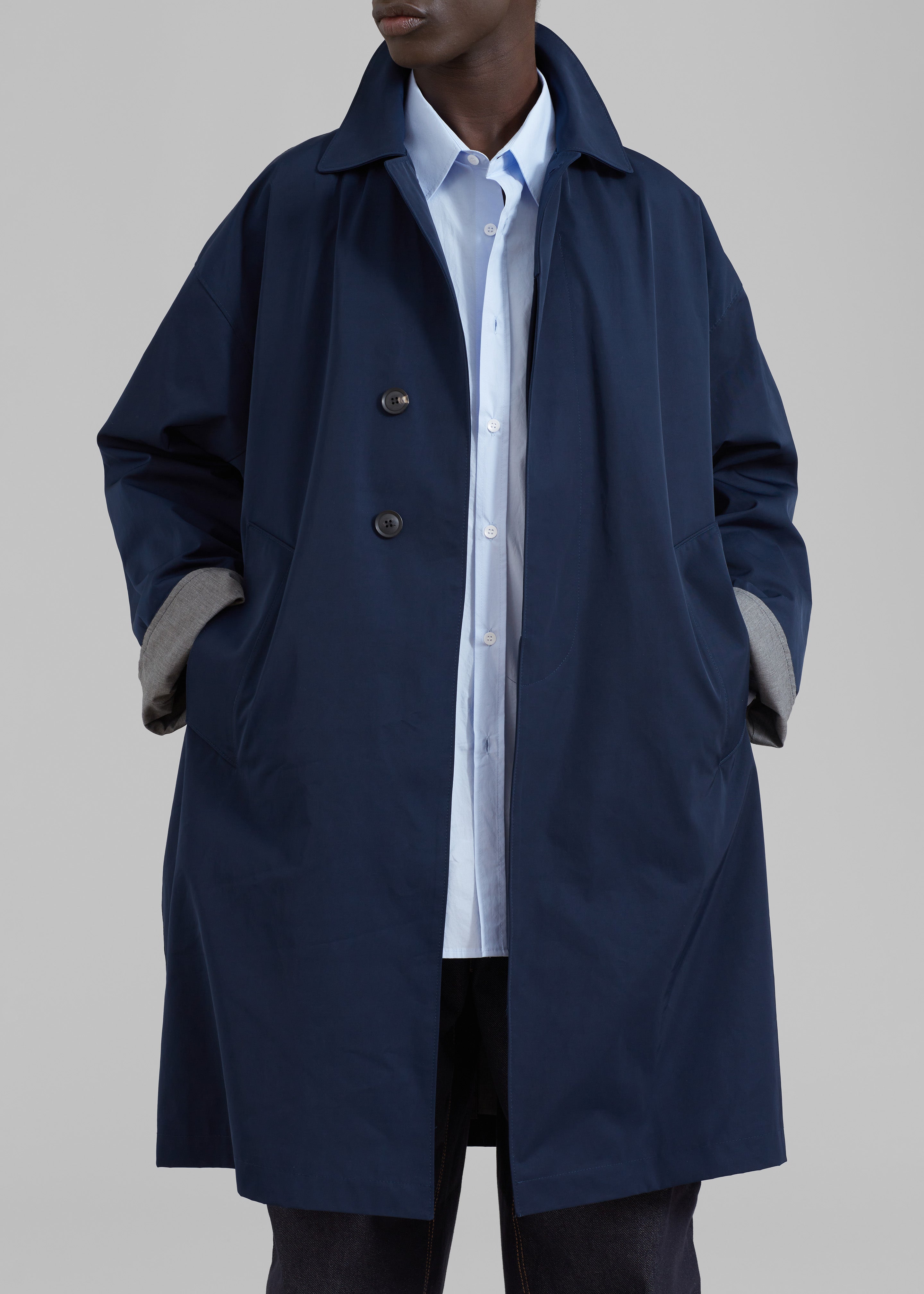 Peter Trench Coat - Navy - 4