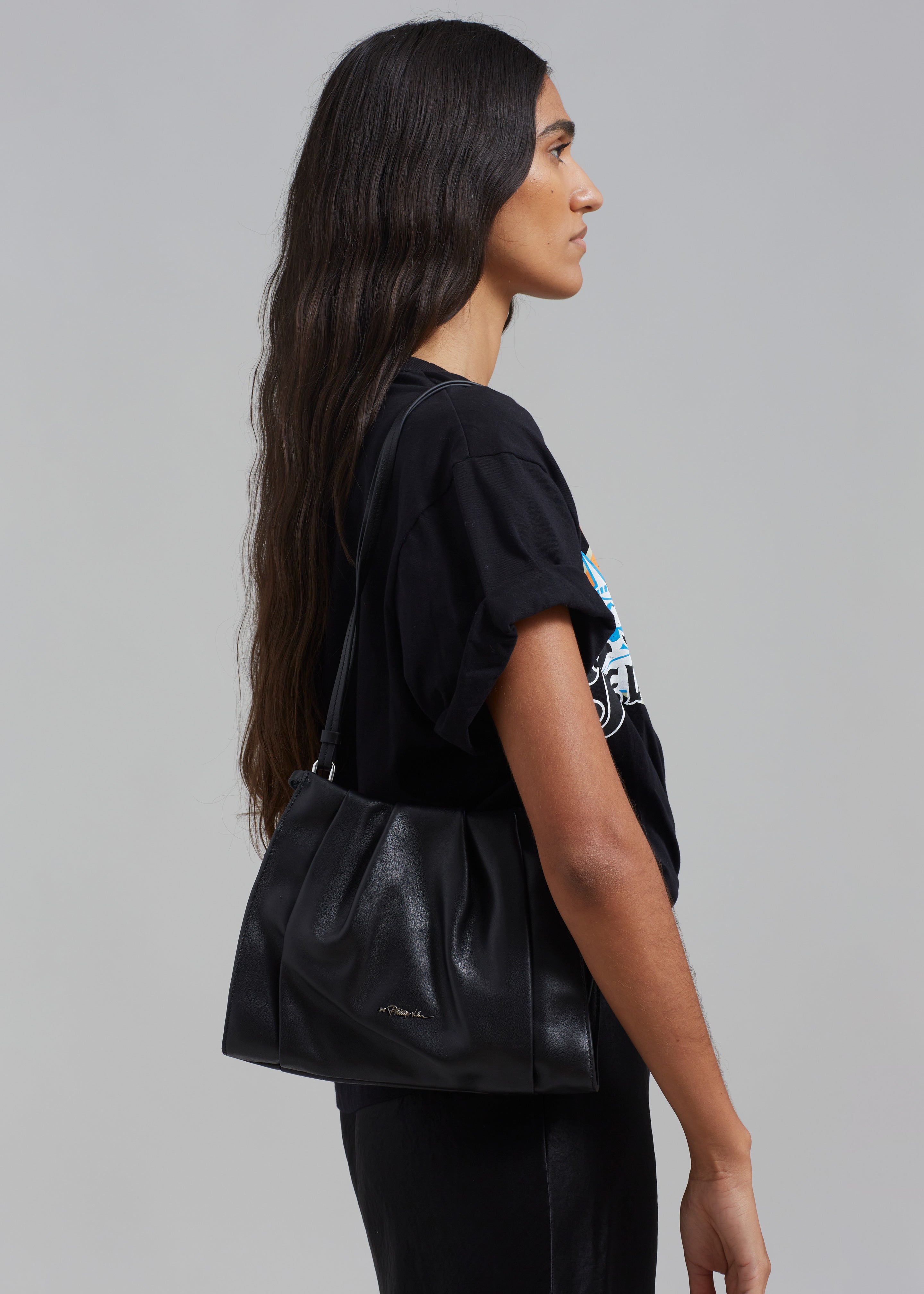 3.1 Phillip Lim Blossom Shoulder Bag - Black - 3