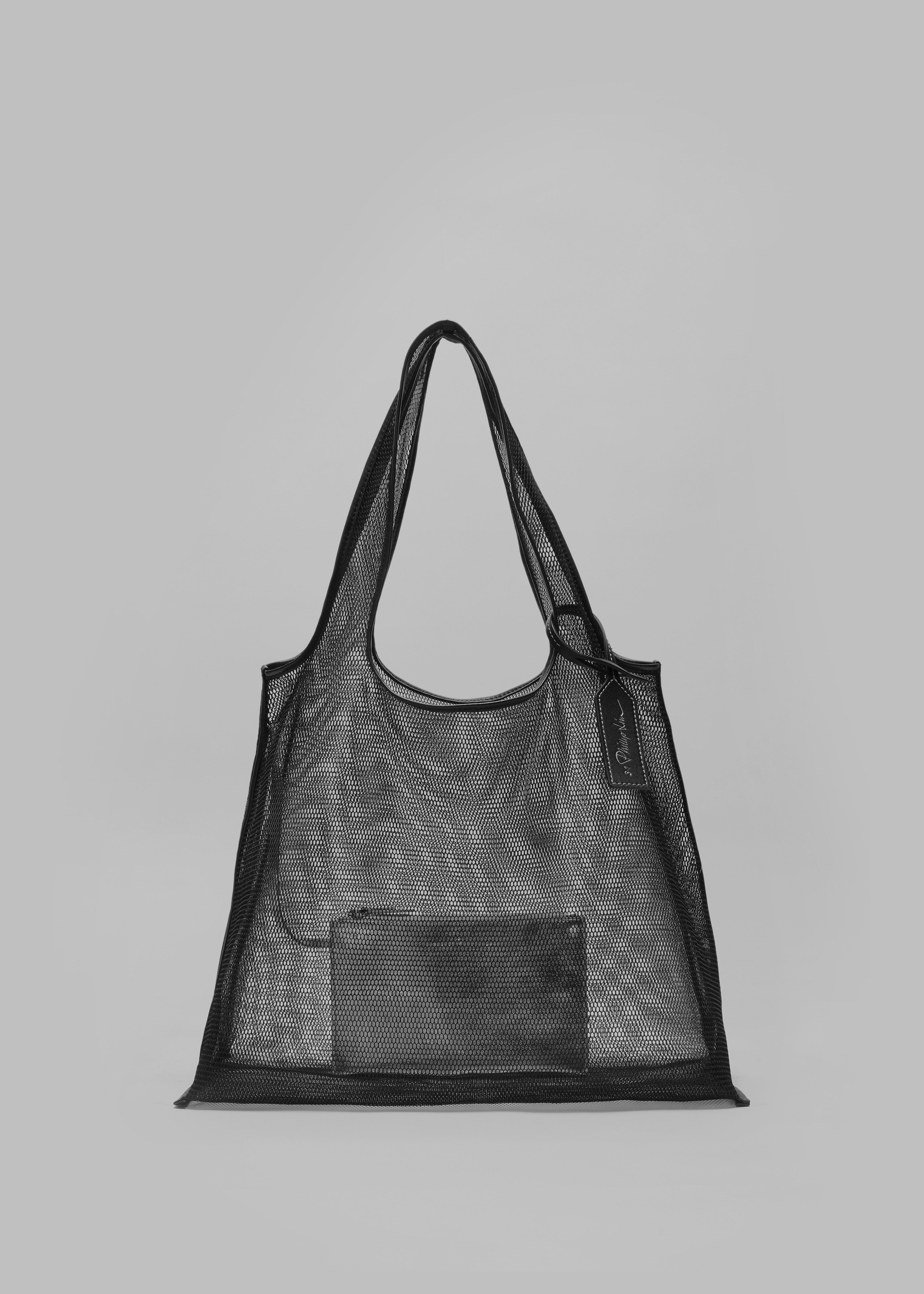 3.1 Phillip Lim Mesh Market Tote - Black - 2