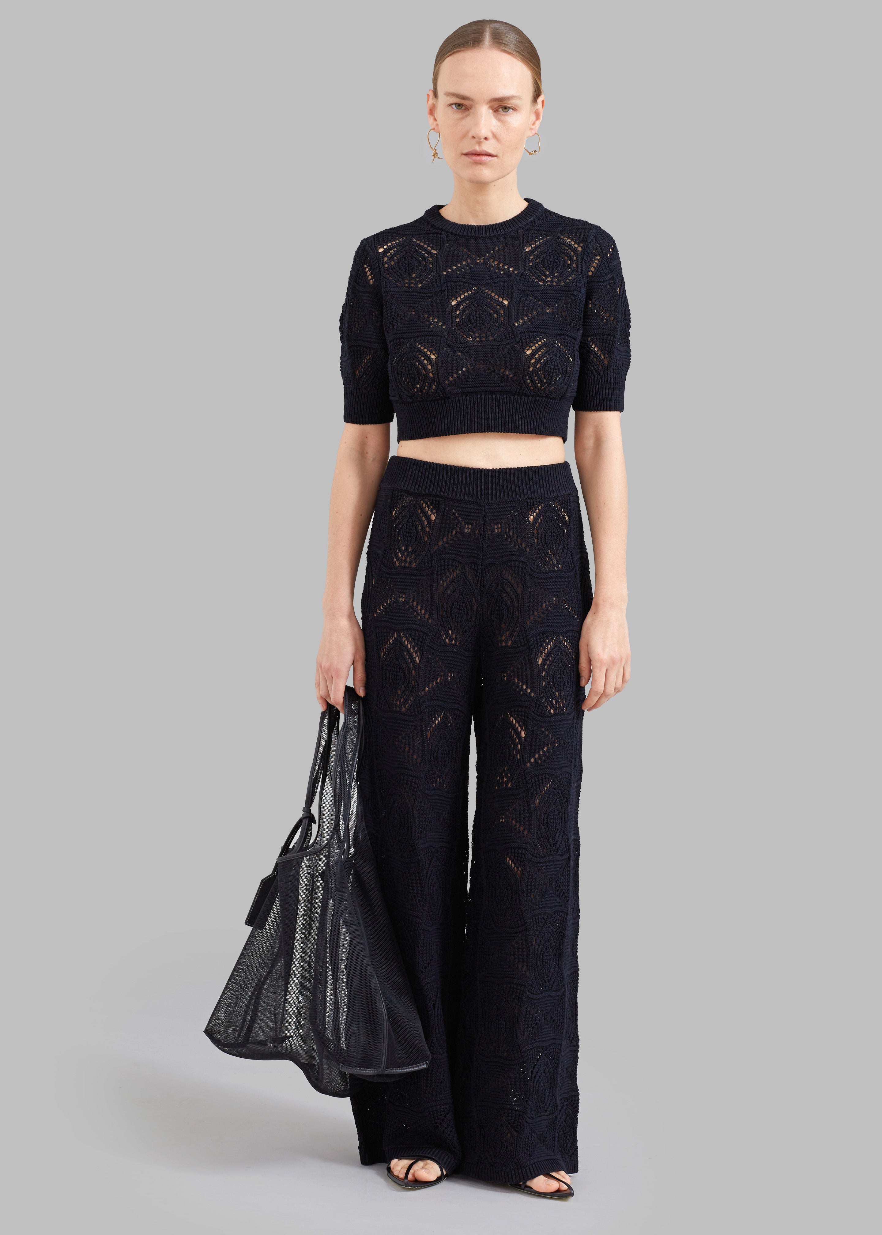 3.1 Phillip Lim Mesh Market Tote - Black - 4