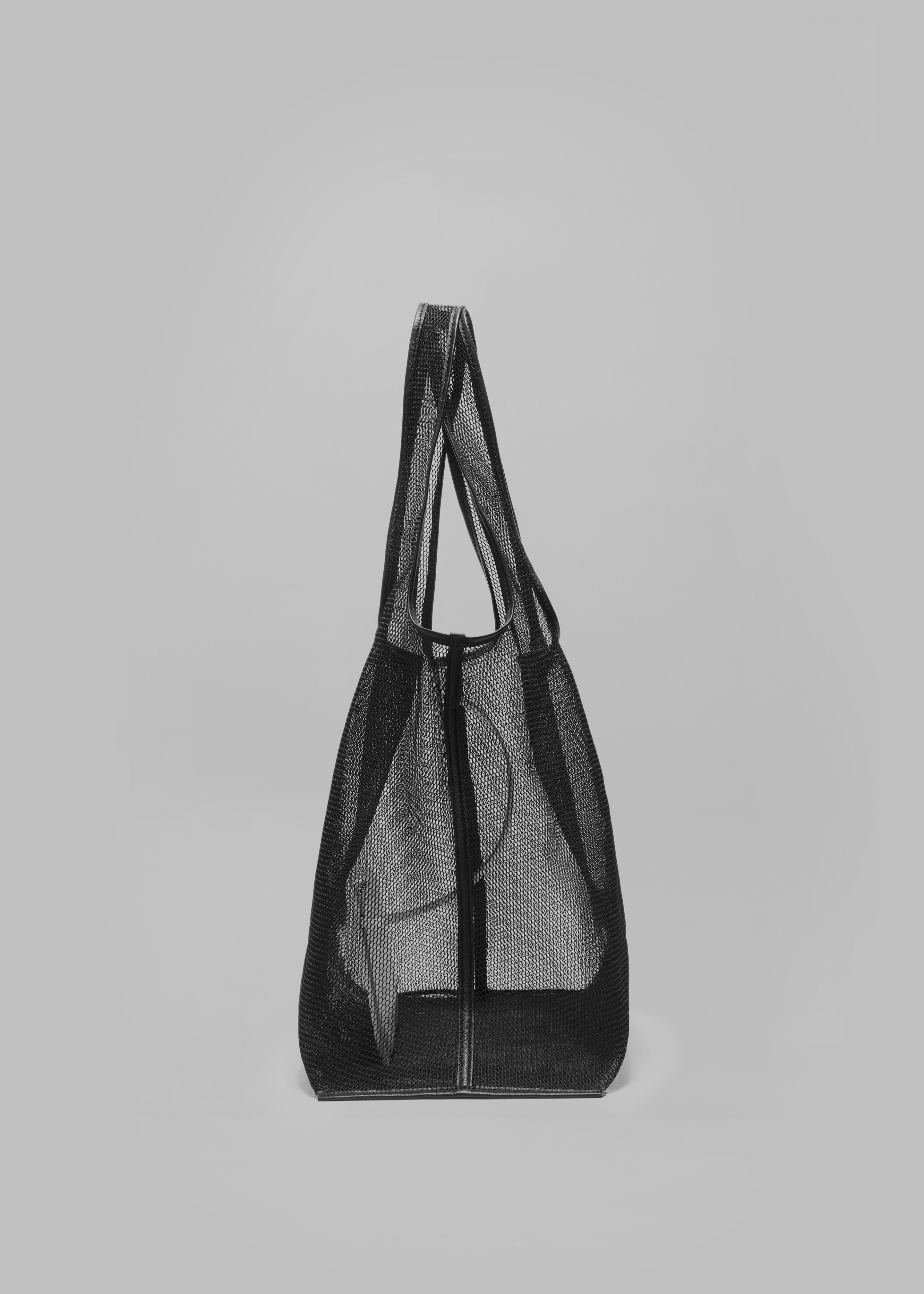 3.1 Phillip Lim Mesh Market Tote - Black - 5