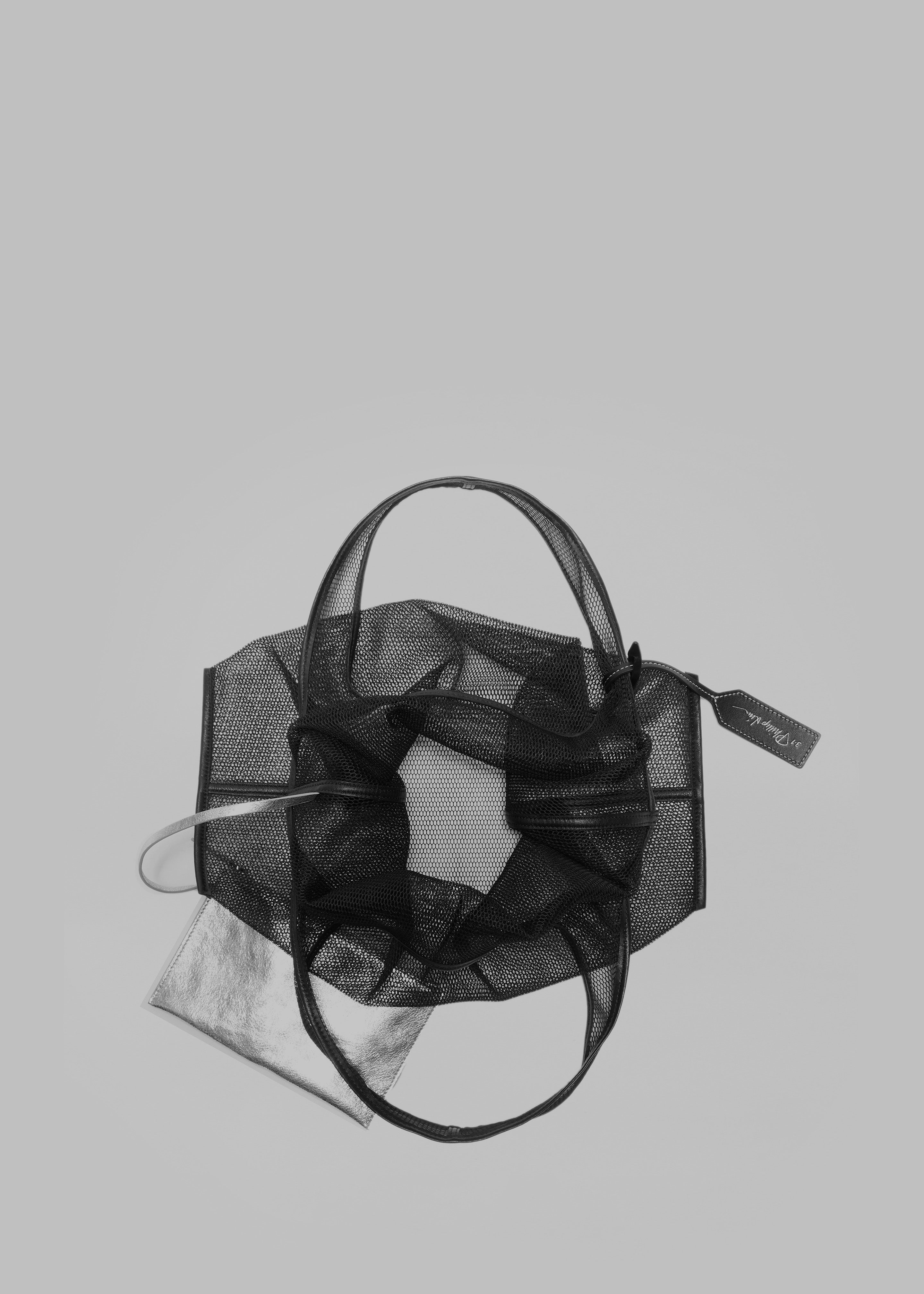 3.1 Phillip Lim Mesh Market Tote - Black - 6