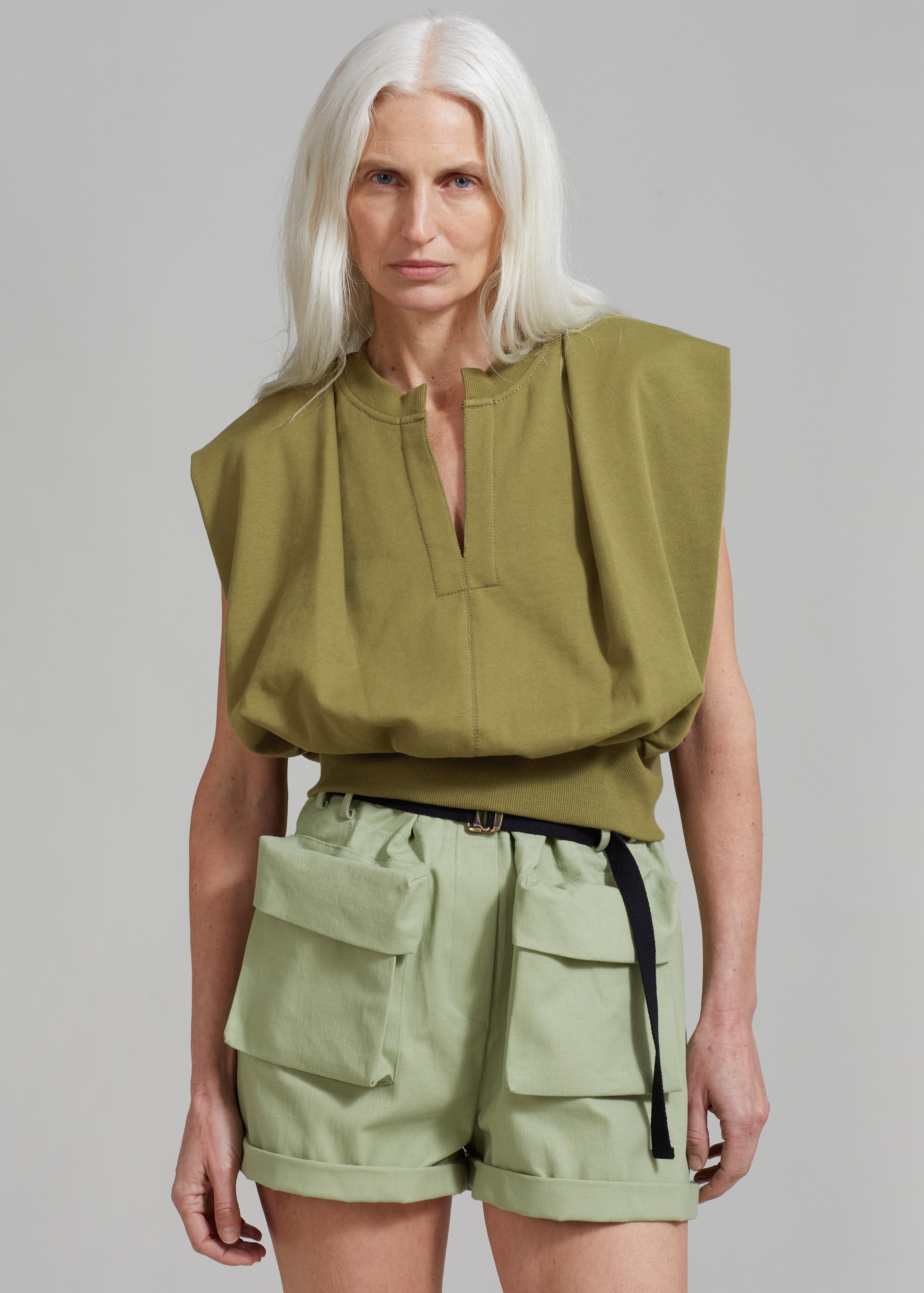 3.1 Phillip Lim Sleeveless French Terry Top - Olive – Frankie Shop 