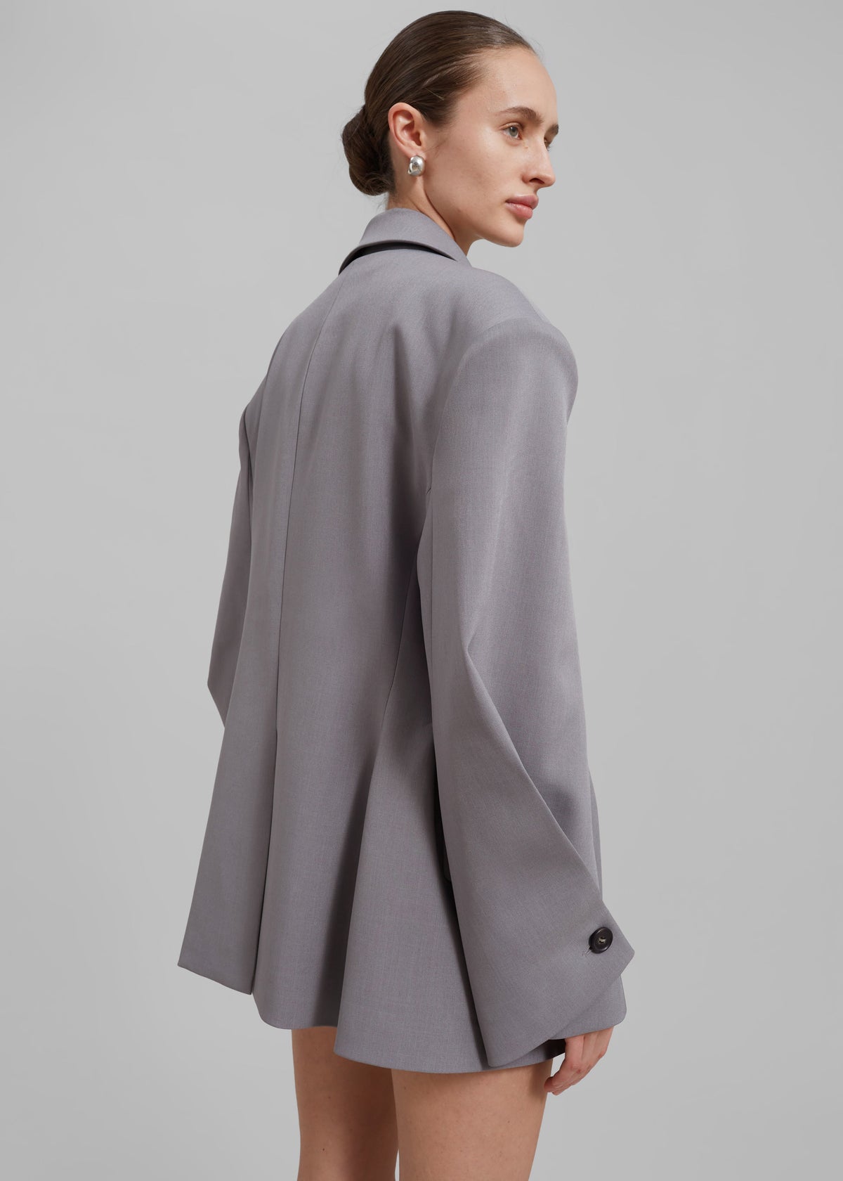 Pia Boxy Blazer - Grey - 10