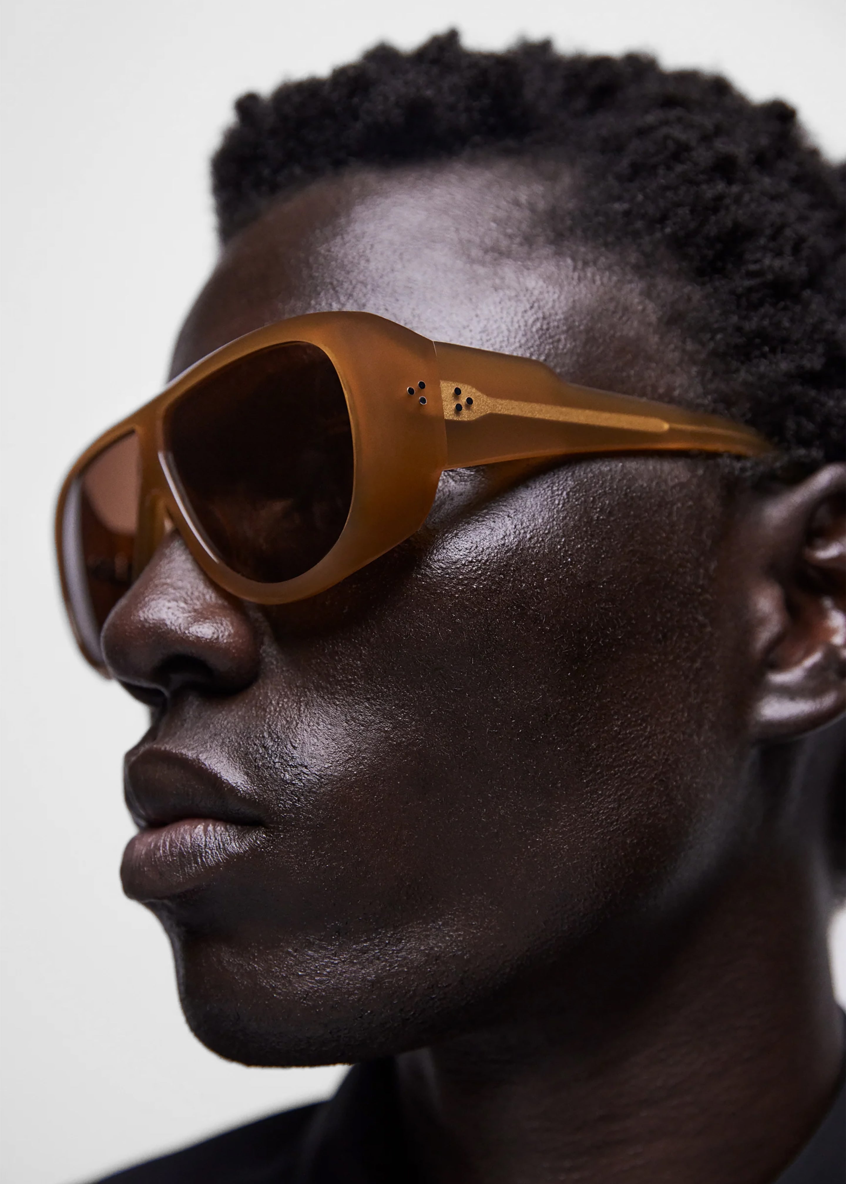 Port Tanger Gambia Sunglasses - Yellow Ochra Acetate/Tobacco Lens - 7