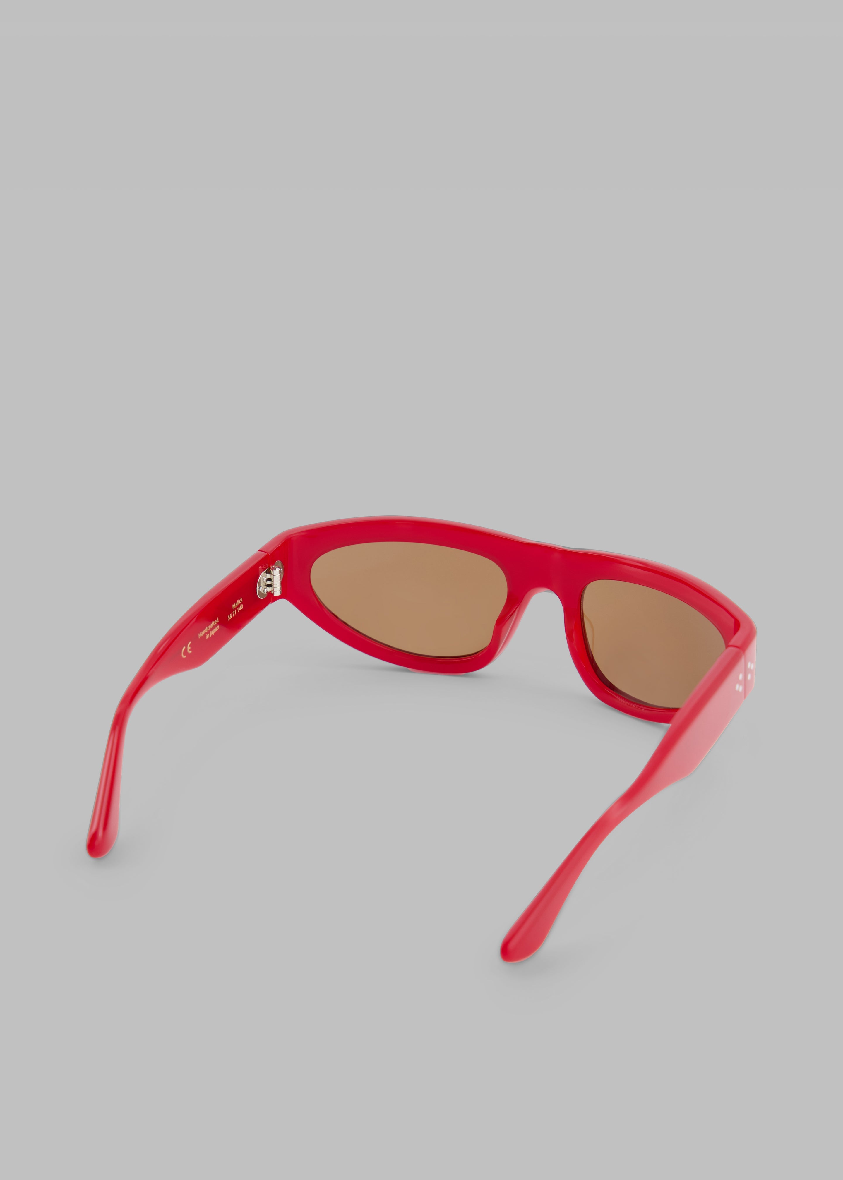 Port Tanger Malick Sunglasses - Incense Red Acetate/Tobacco Lens - 6