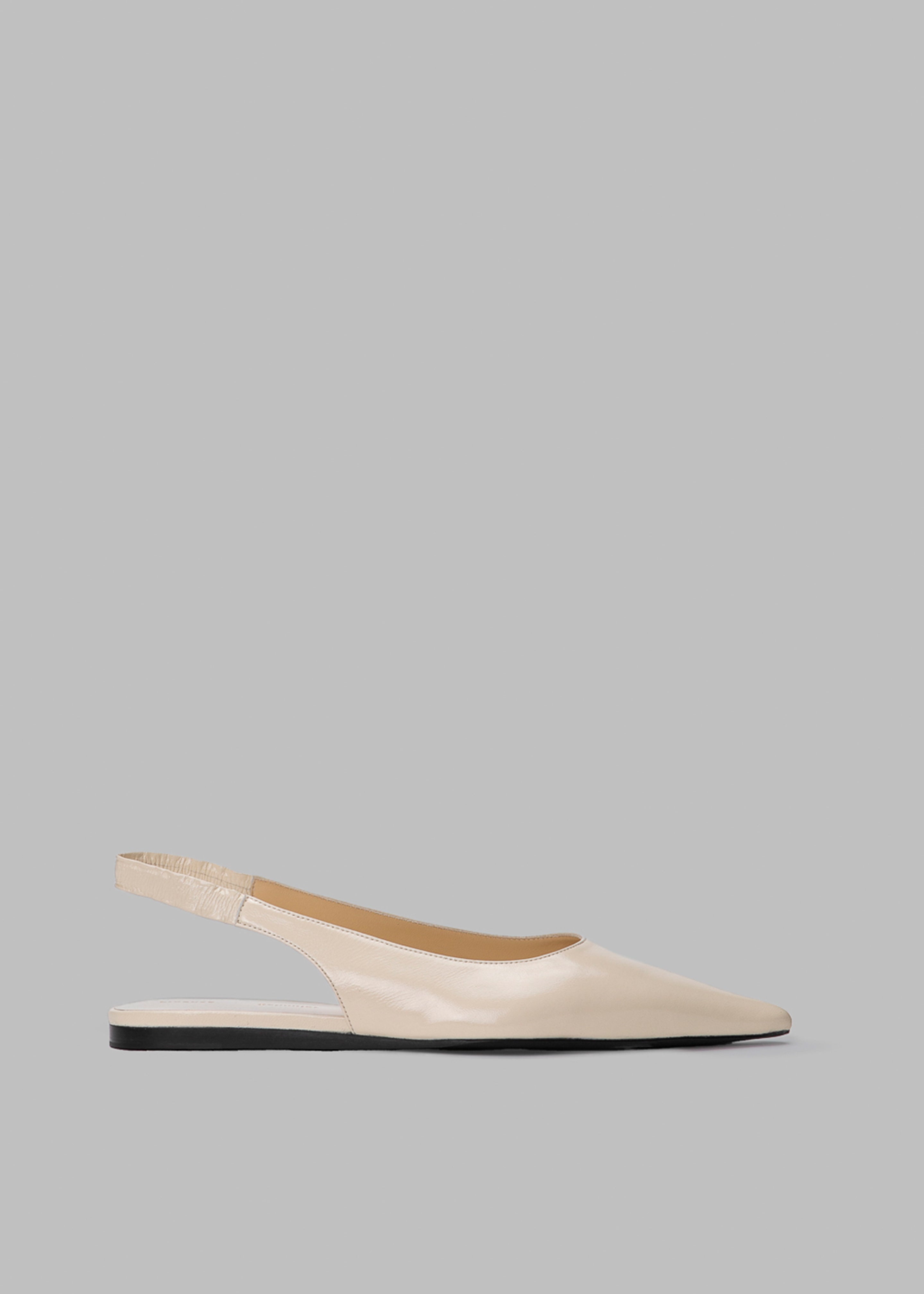 Proenza Schouler Spike Slingback Flats Cream