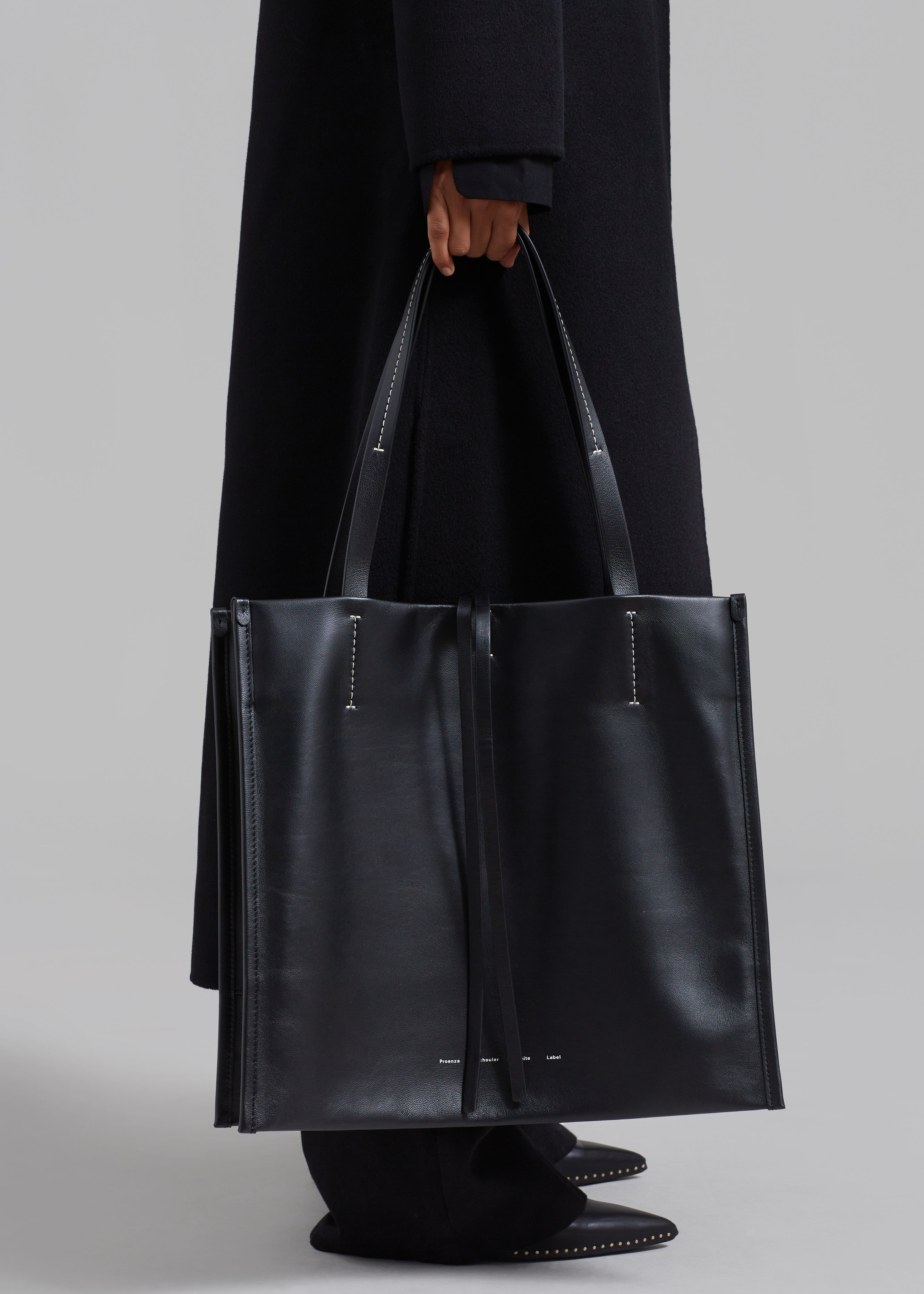 Proenza Schouler White Label Twin Nappa Tote - Black - 2